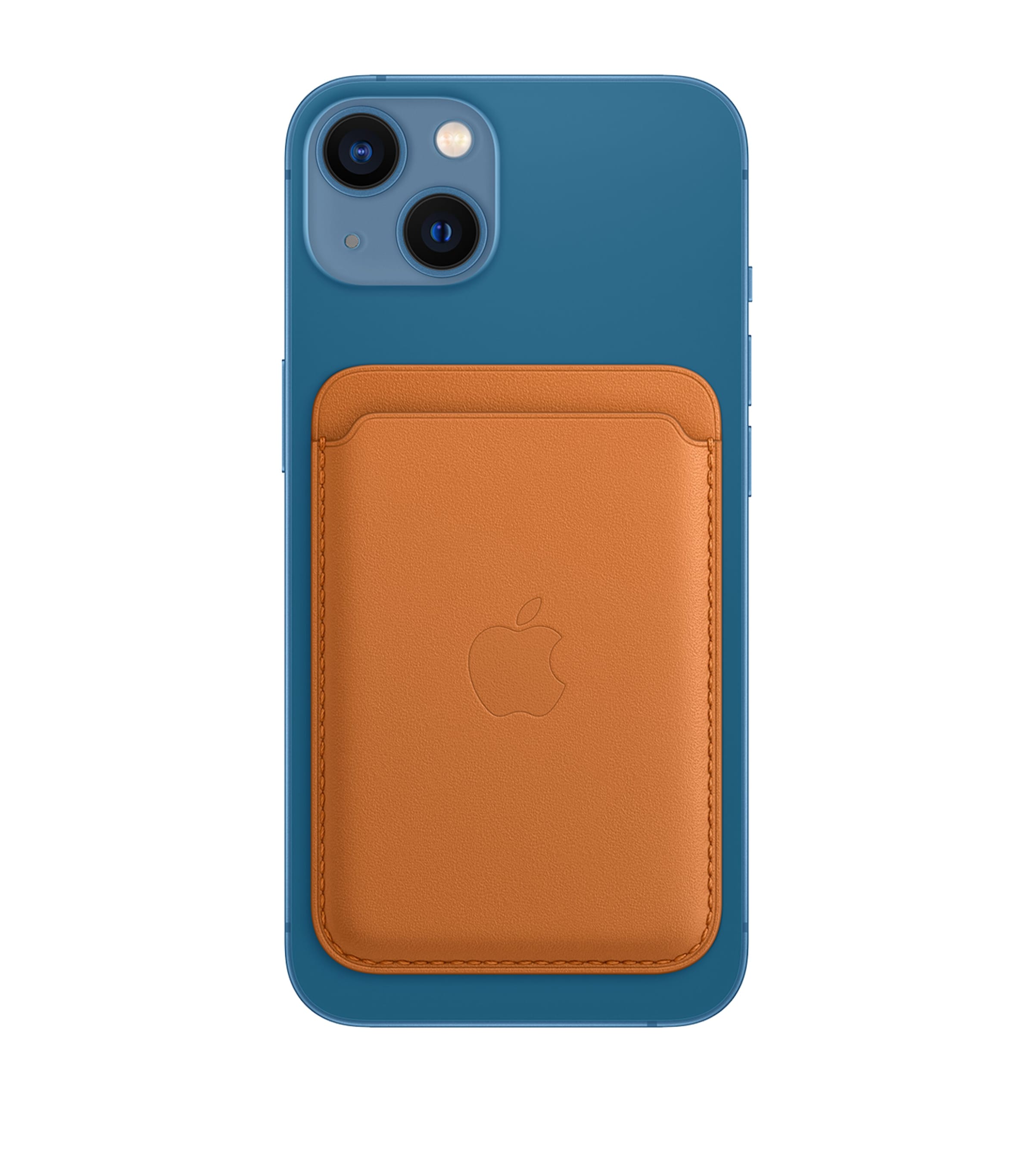 Leather MagSafe Wallet GOLDEN BROWN Image 3