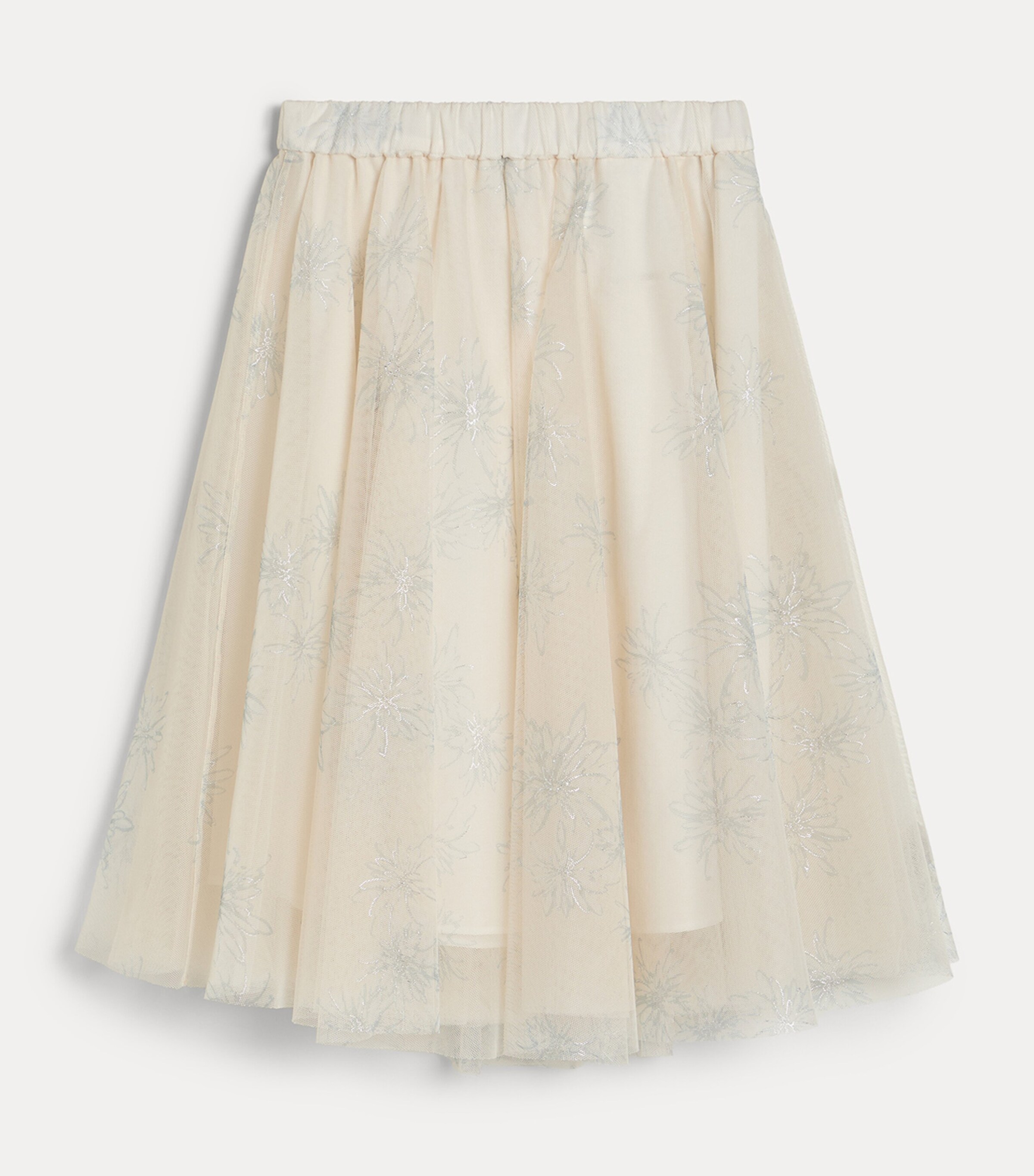 Brunello Cucinelli Kids Sheer Embellished Skirt (4-6 Years) Image 2
