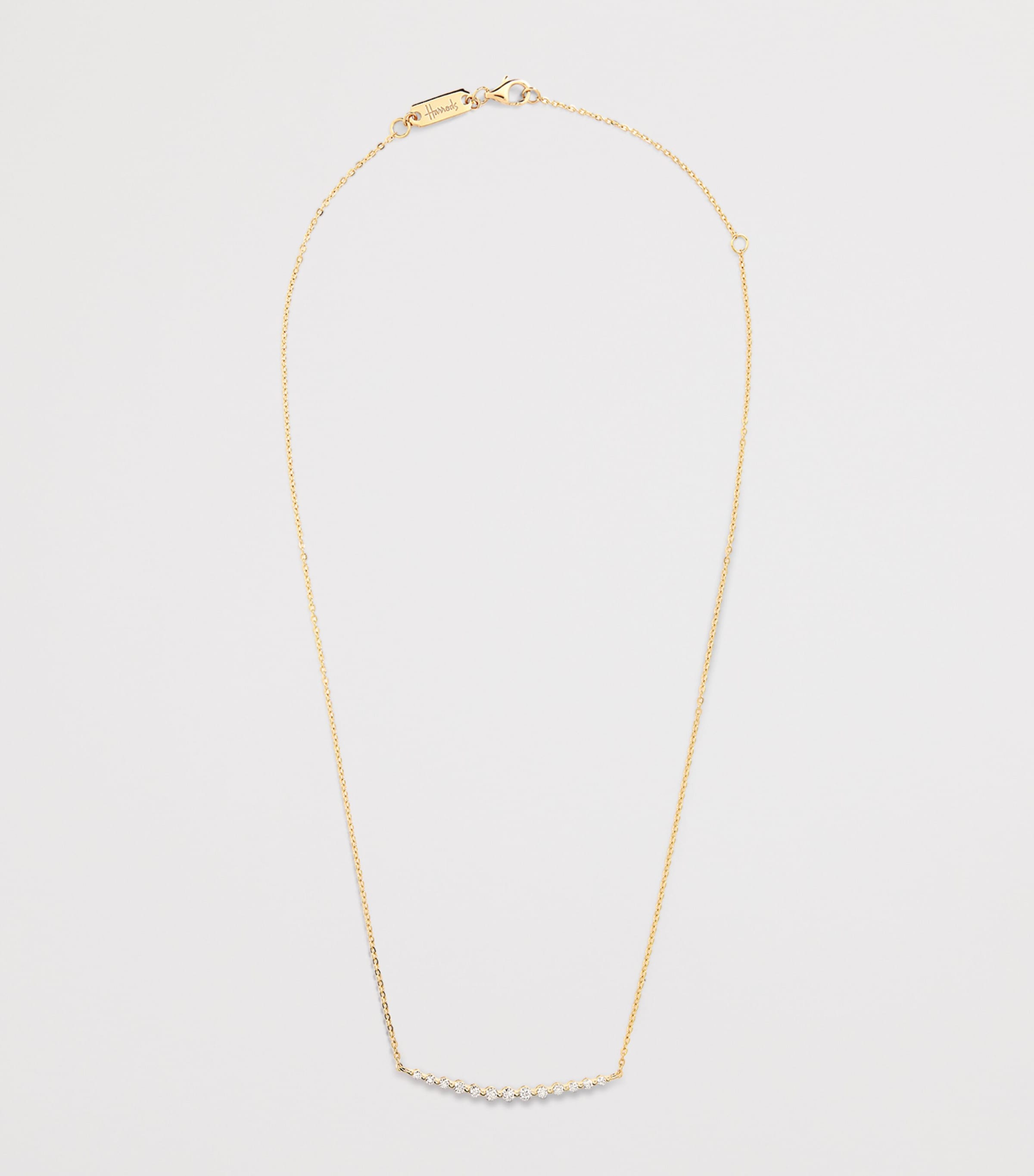 Yellow Gold and Diamond Graduating Pendant Necklace (0.50ct) YELLOW GOLD Image 3