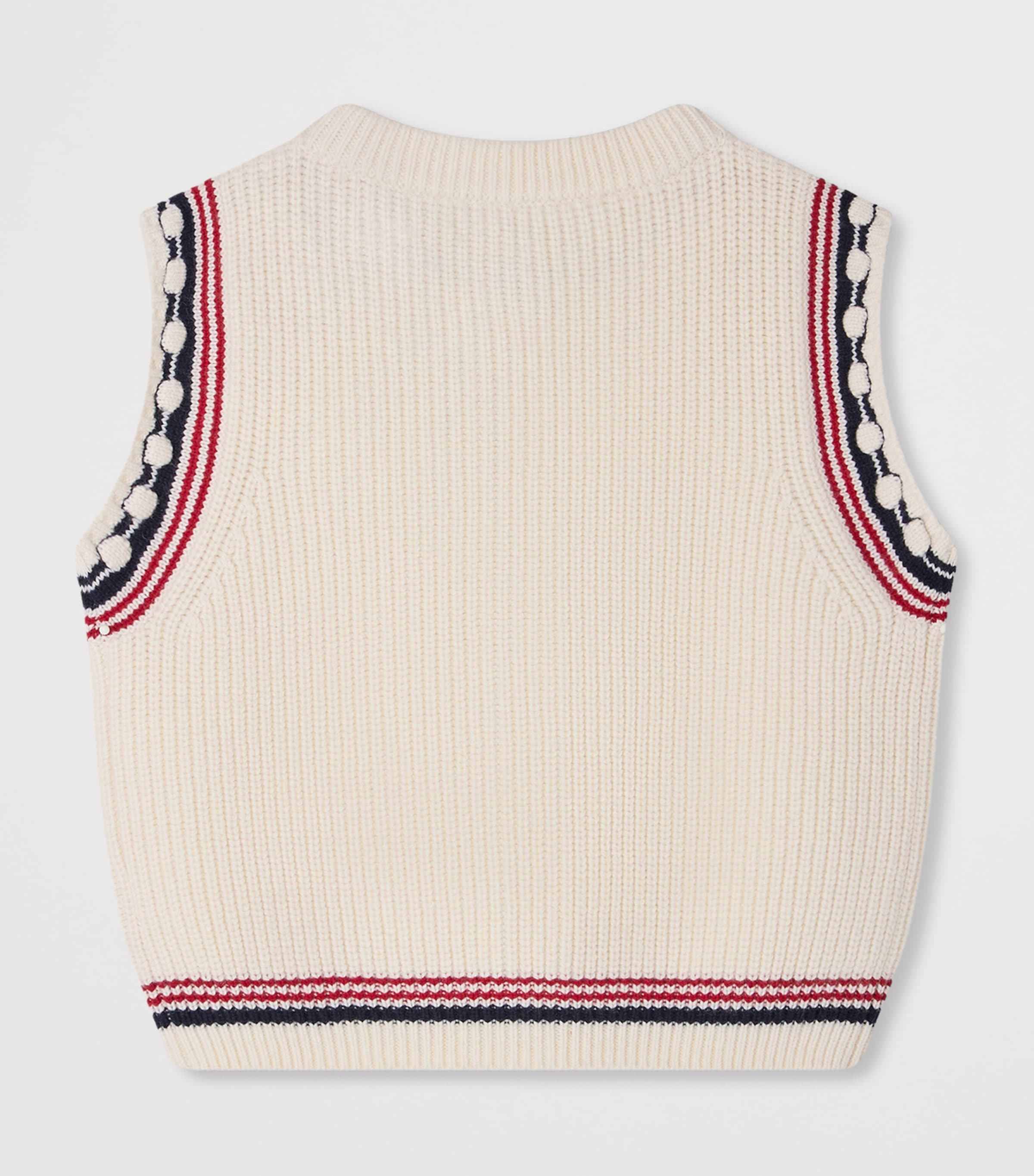 Bonpoint Wool-Blend Cardigan (4-8 Years) Ecru Image 2