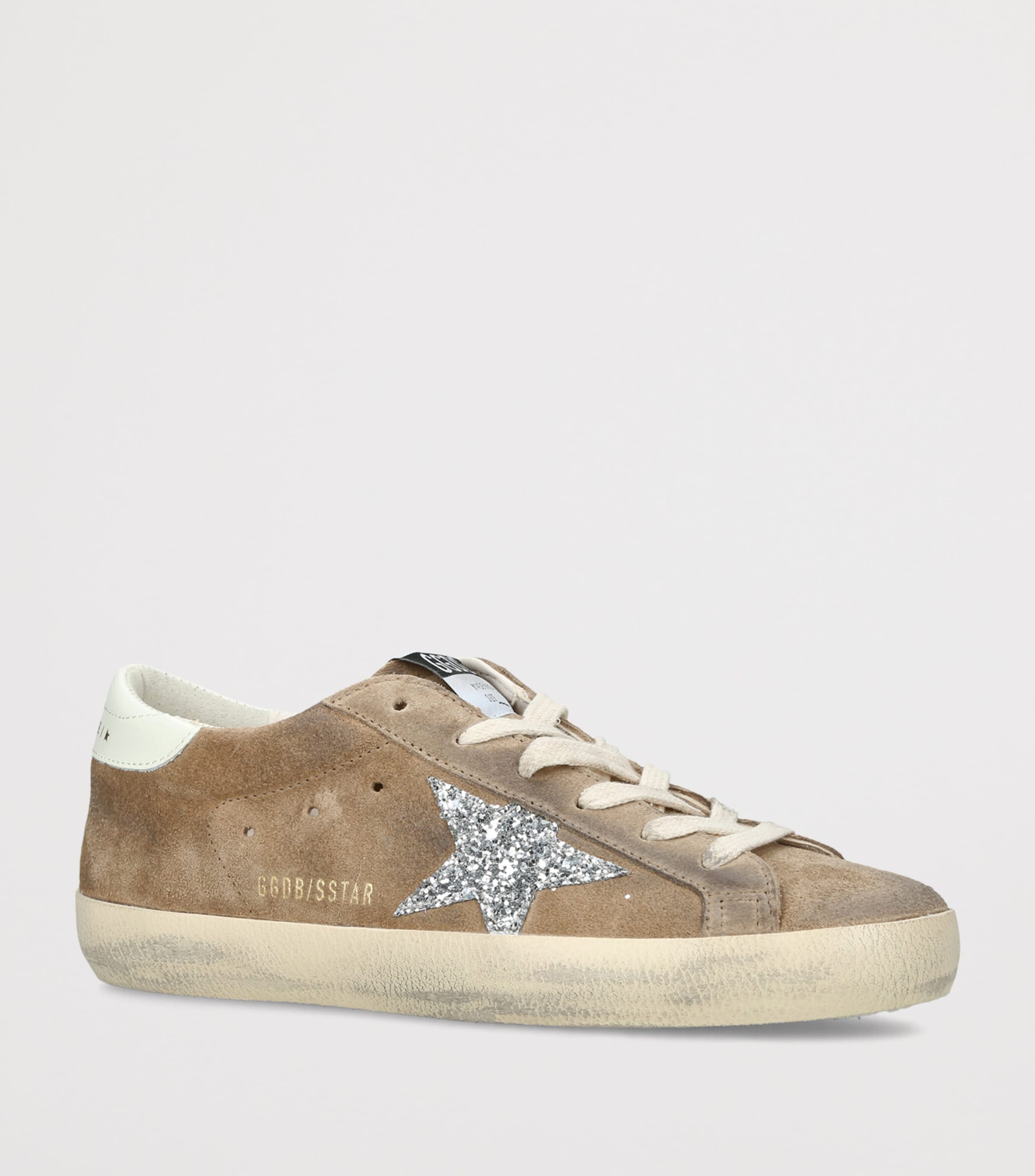Golden Goose Suede Super Star Sneakers Tan Comb Image 3