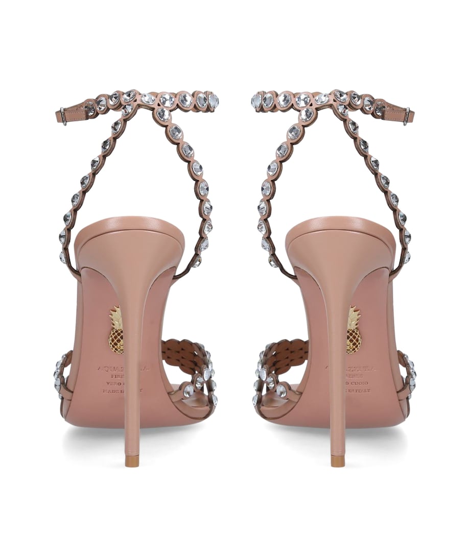 Crystal-Embellished Tequila Sandals 105 PALE PINK Image 2