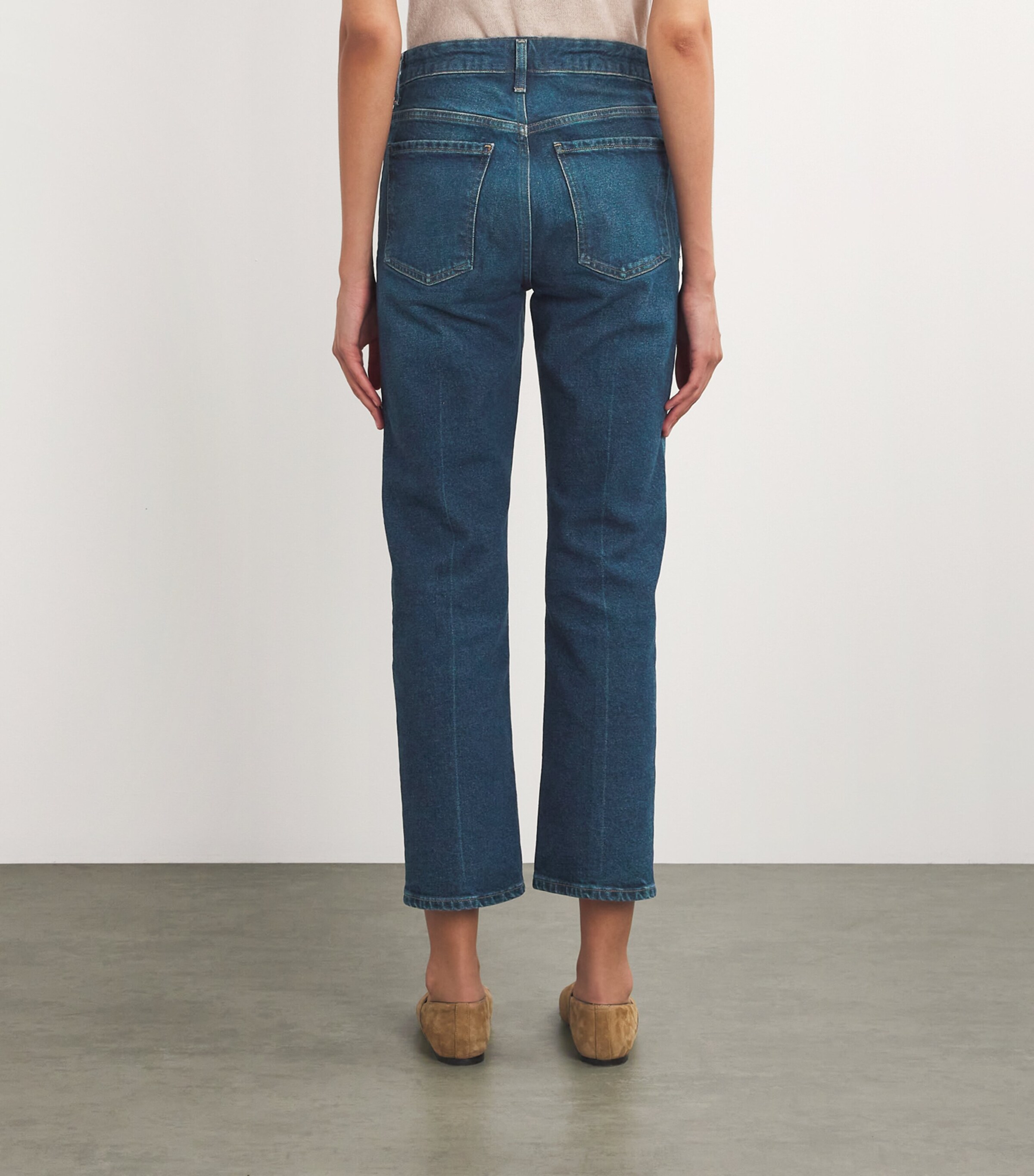 Citizens of Humanity Womens Zurie Ankle Straight Jeans Wndrlust (dk Indgo) Image 4