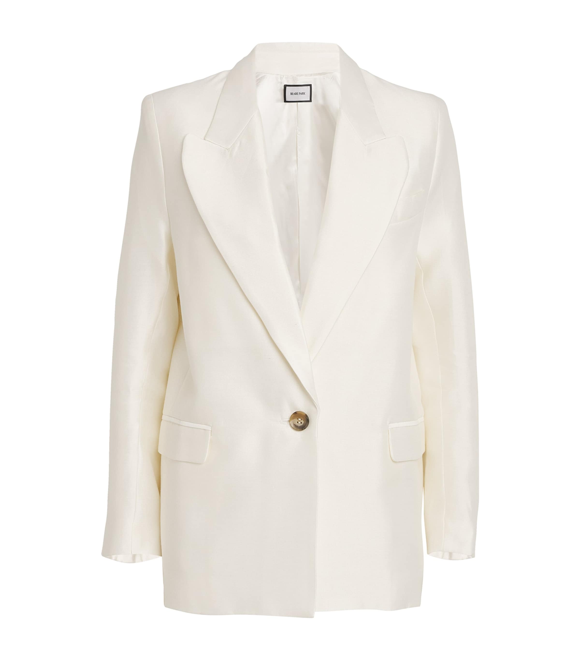 Beare Park Wool-silk Nash Blazer In Ivory