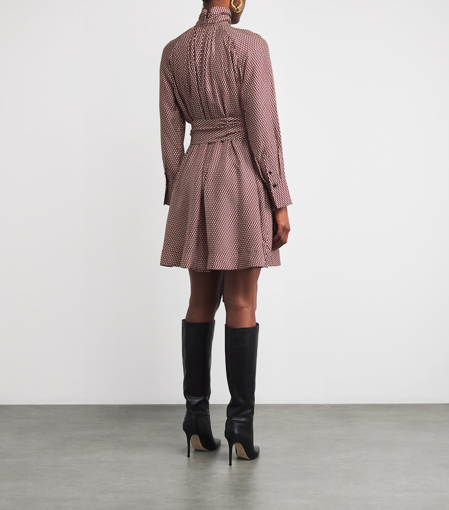 Check Print Agata Mini Dress RUBY COMBO Image 6