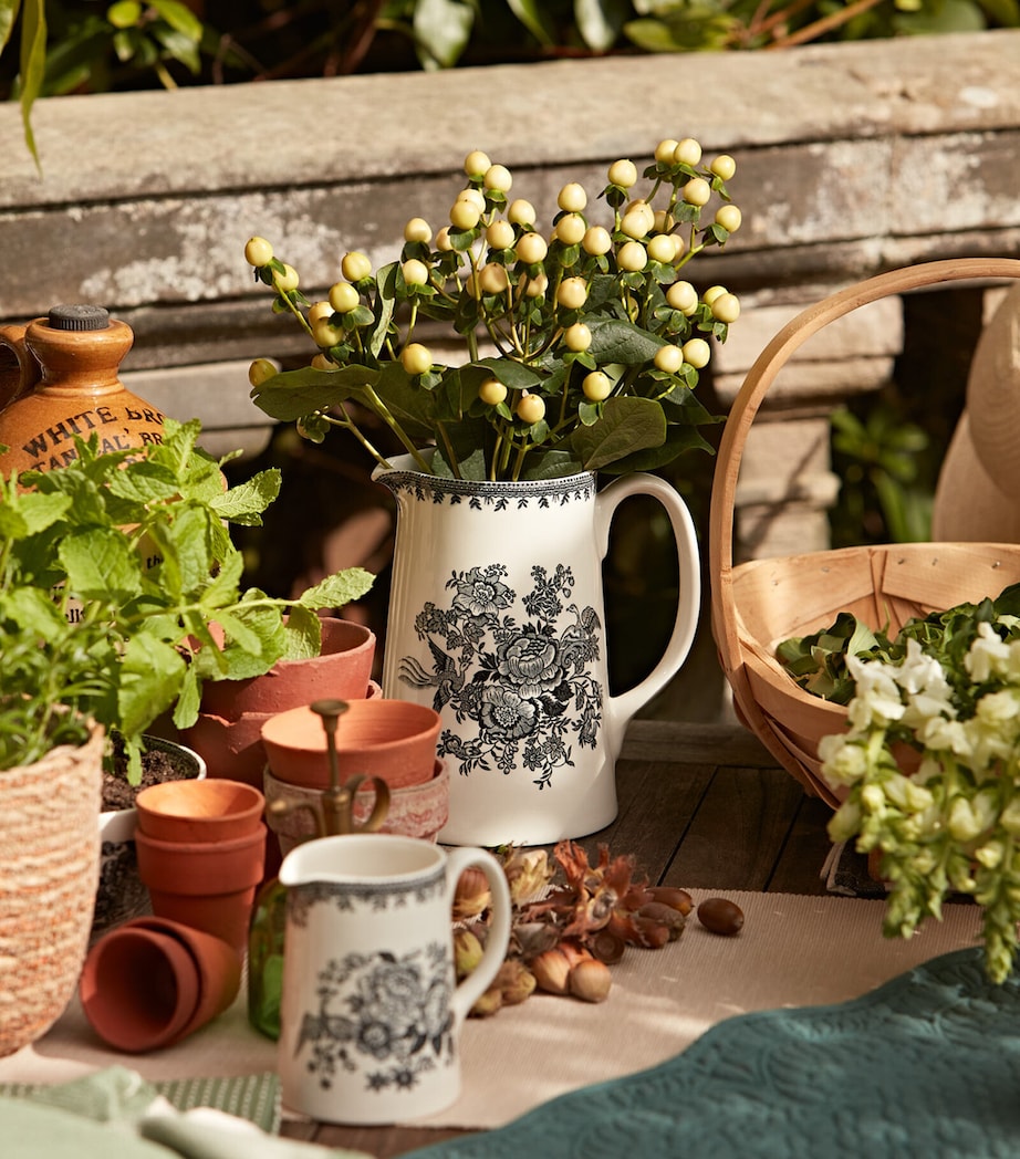 Mini Asiatic Pheasants Tankard Jug (160ml) BLACK & WHITE Image 2