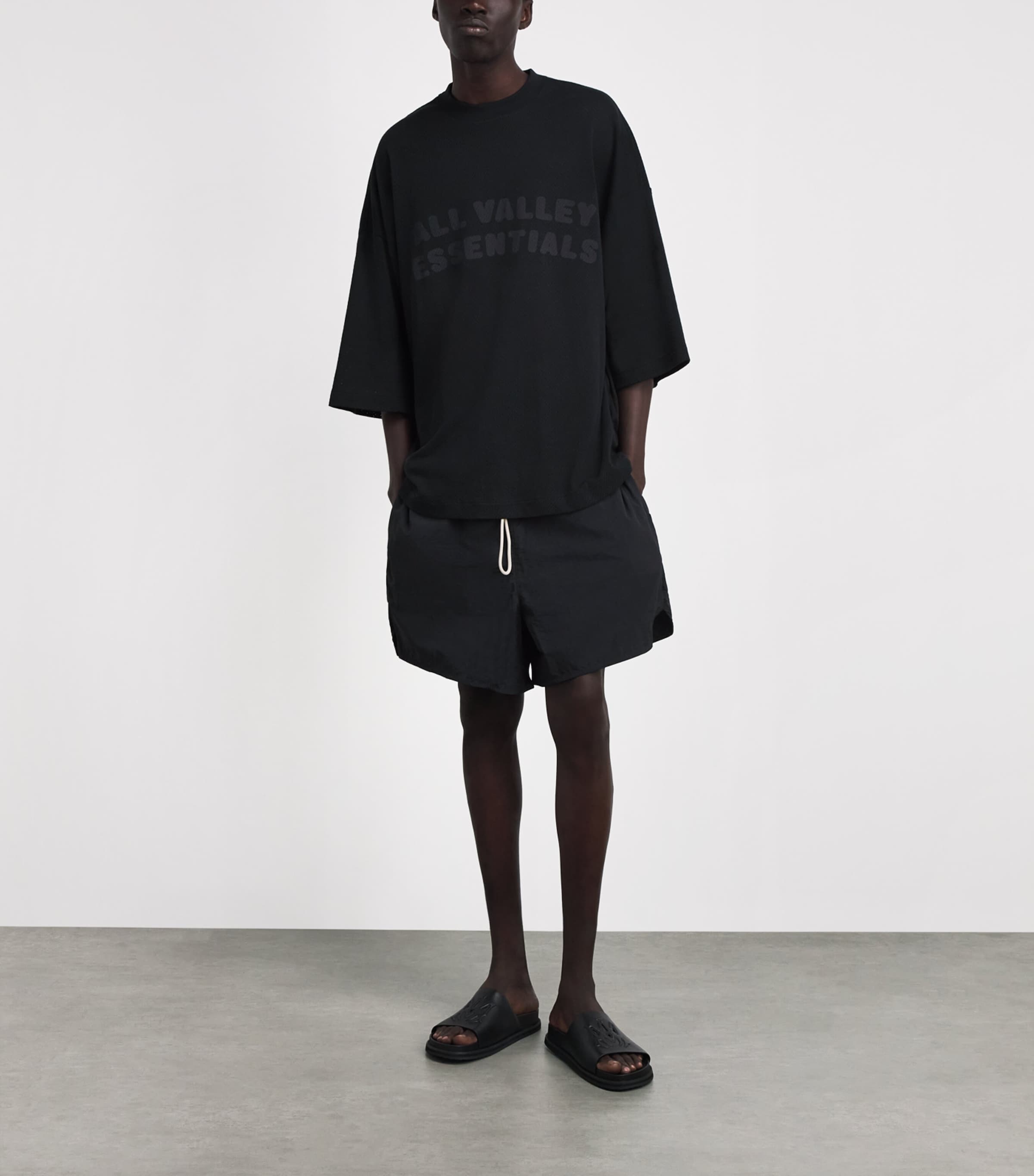 FEAR OF GOD ESSENTIALS Mens Swim Shorts Vintage Black Image 2