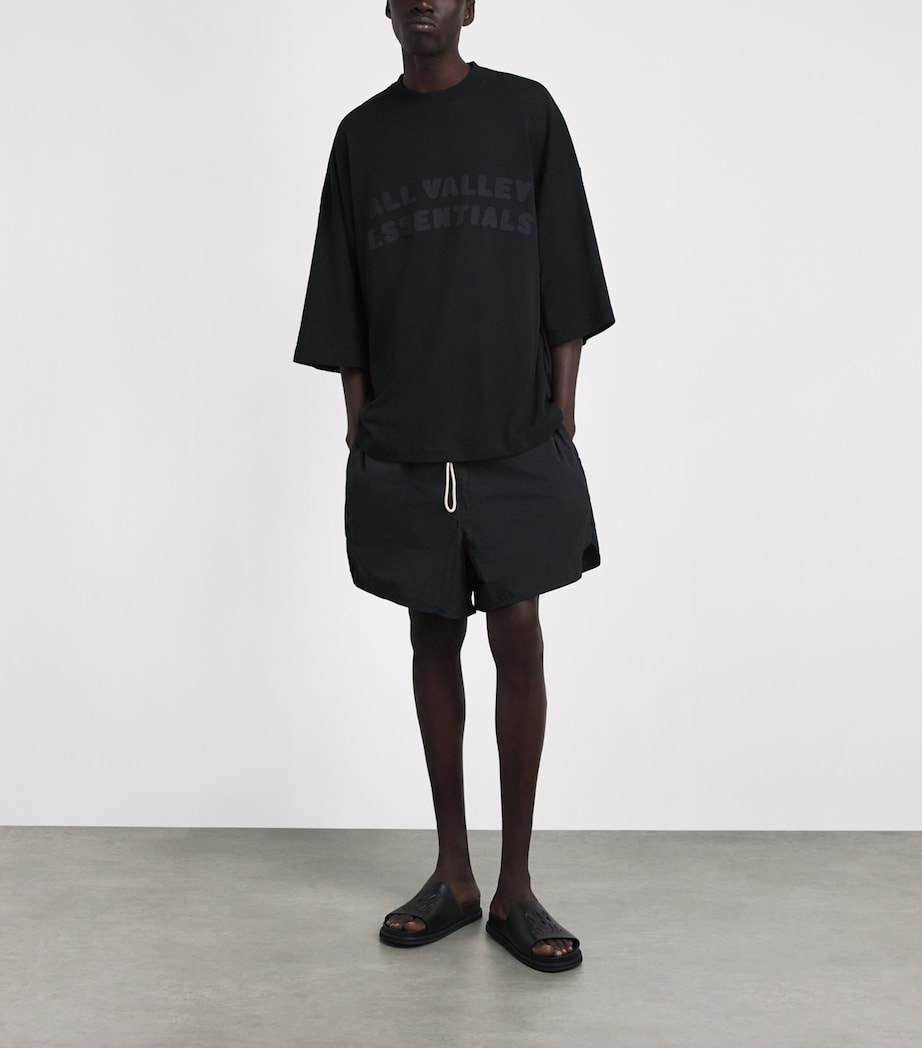 FEAR OF GOD ESSENTIALS Mens Swim Shorts Vintage Black Image 2