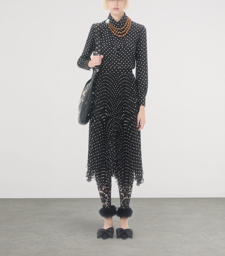 Valentino Womens Silk Polka Dot Shirt Image 5