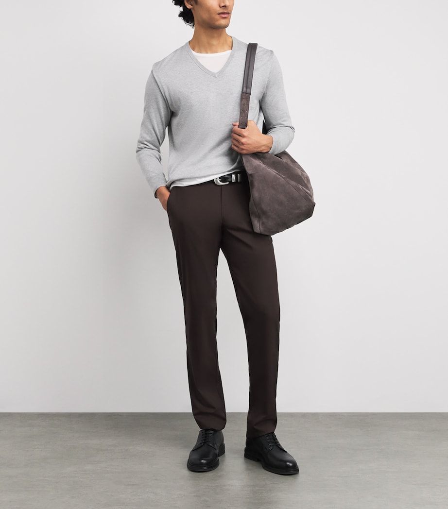 Leather Western Belt 590 NERO Image 3