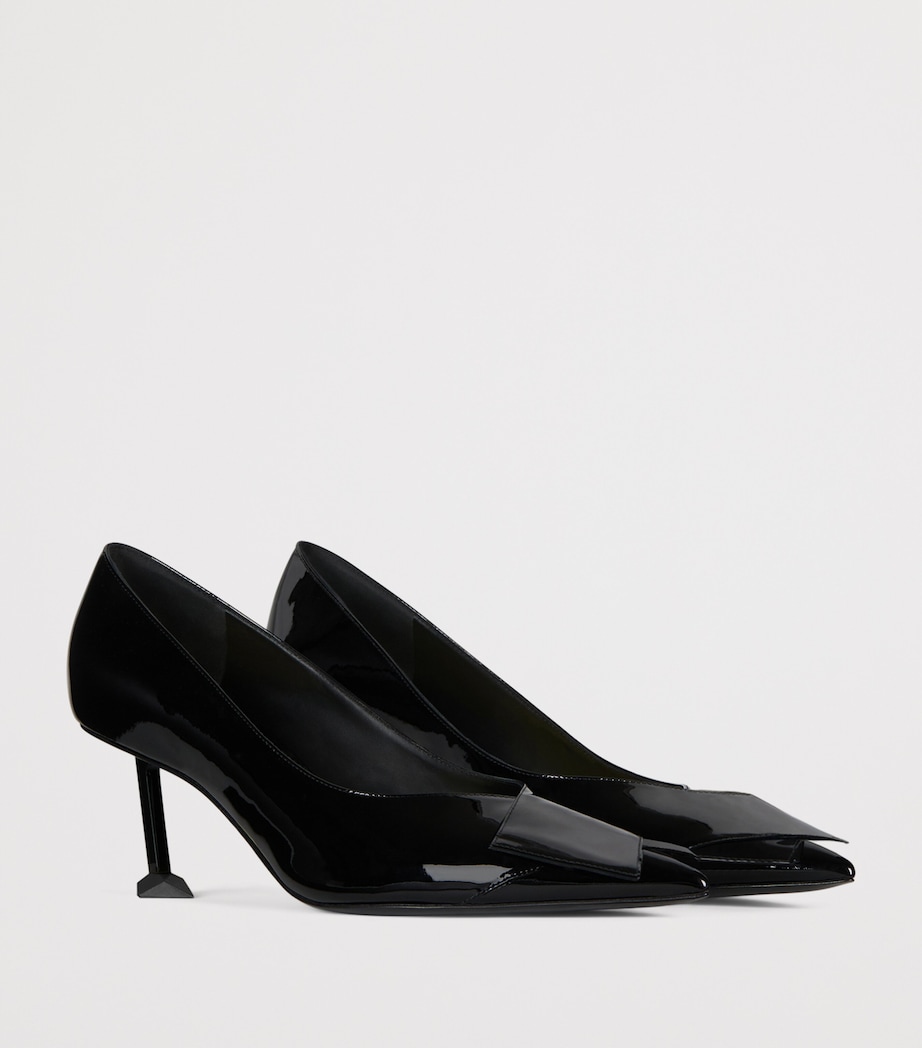Givenchy Leather Boudoir Fold Pumps 65 Black Image 2