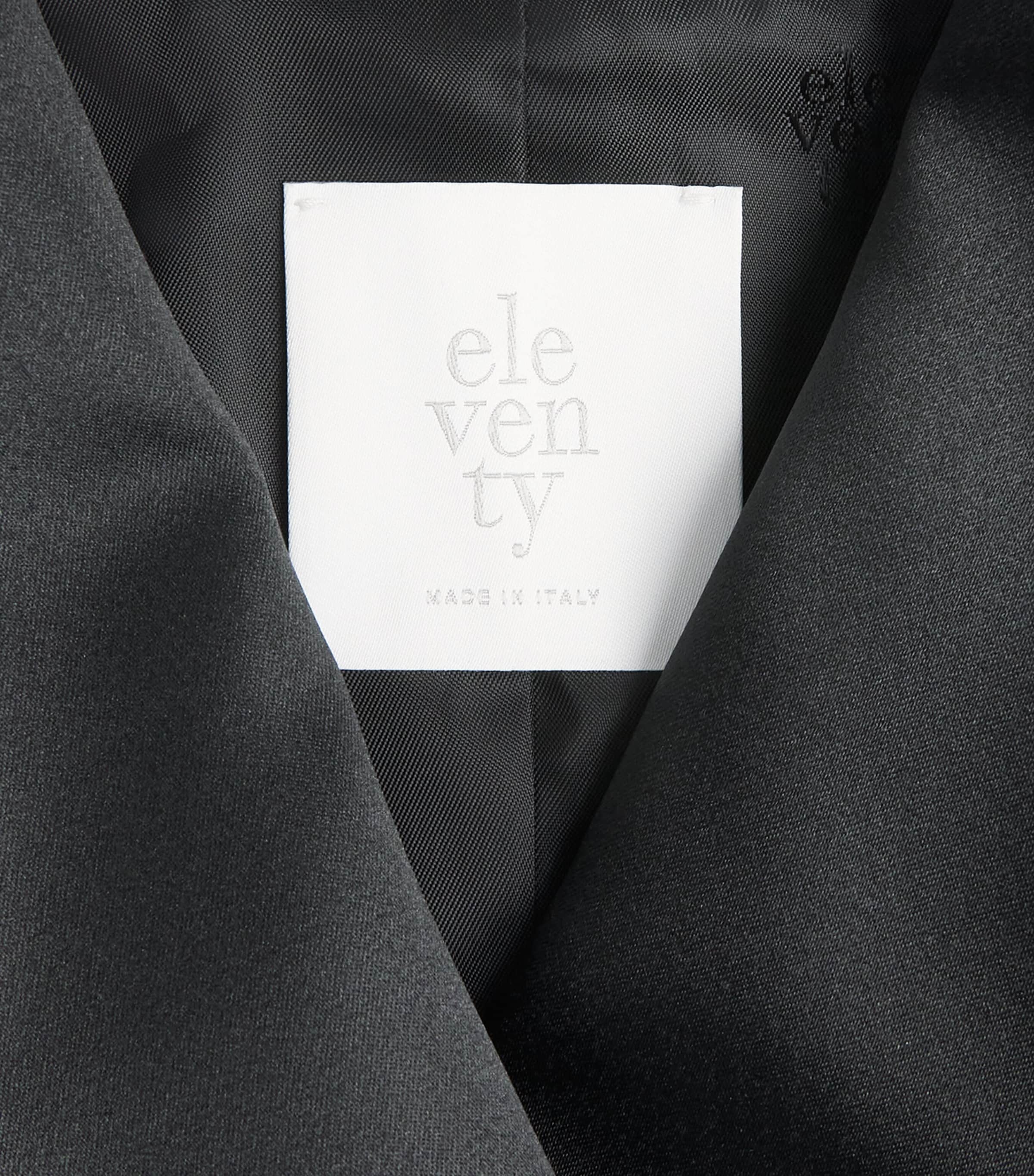 Eleventy Womens Twill Tuxedo Jacket Nero Image 6