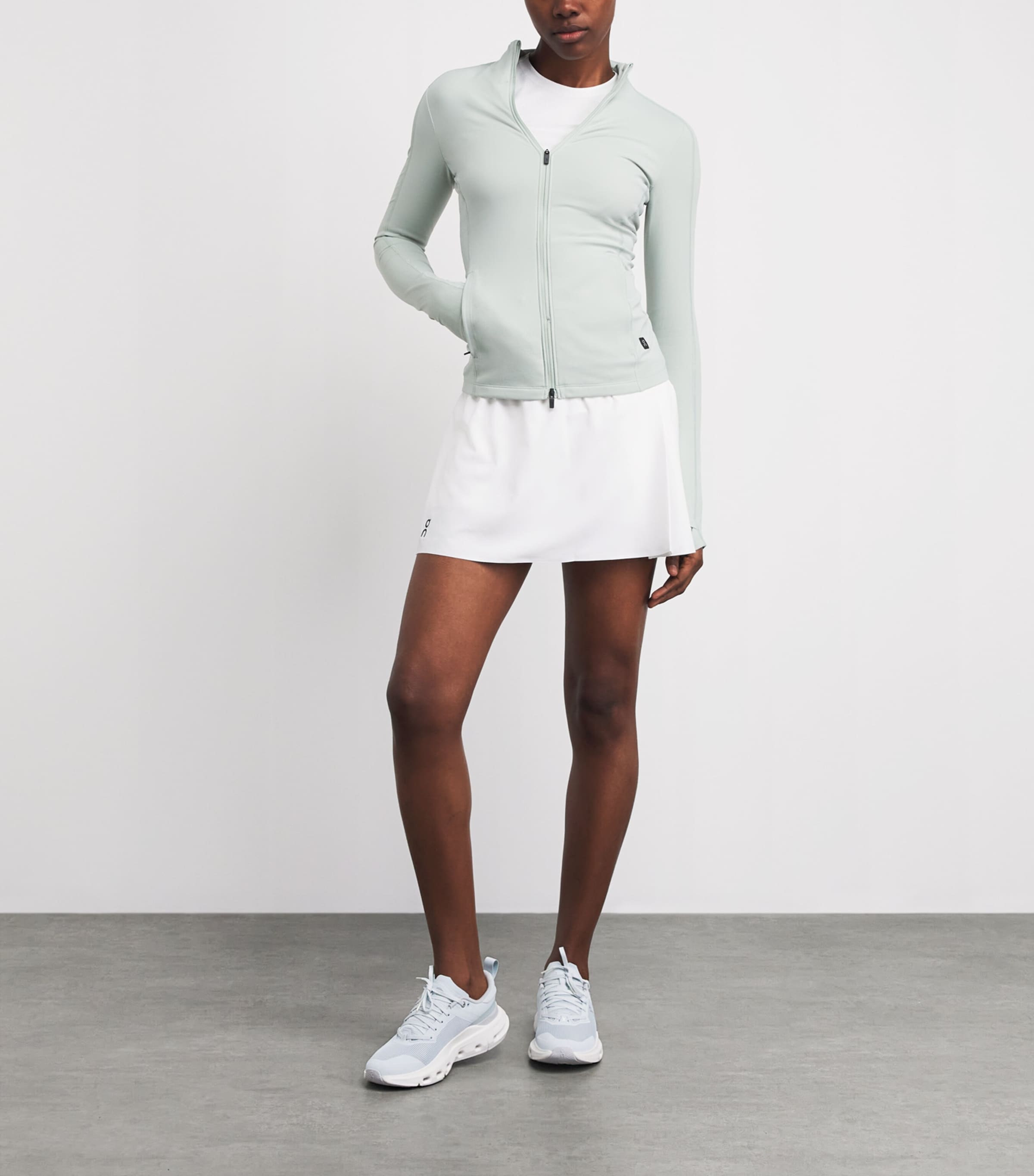 On Womens Pleated Court Tennis Skirt White Image 2