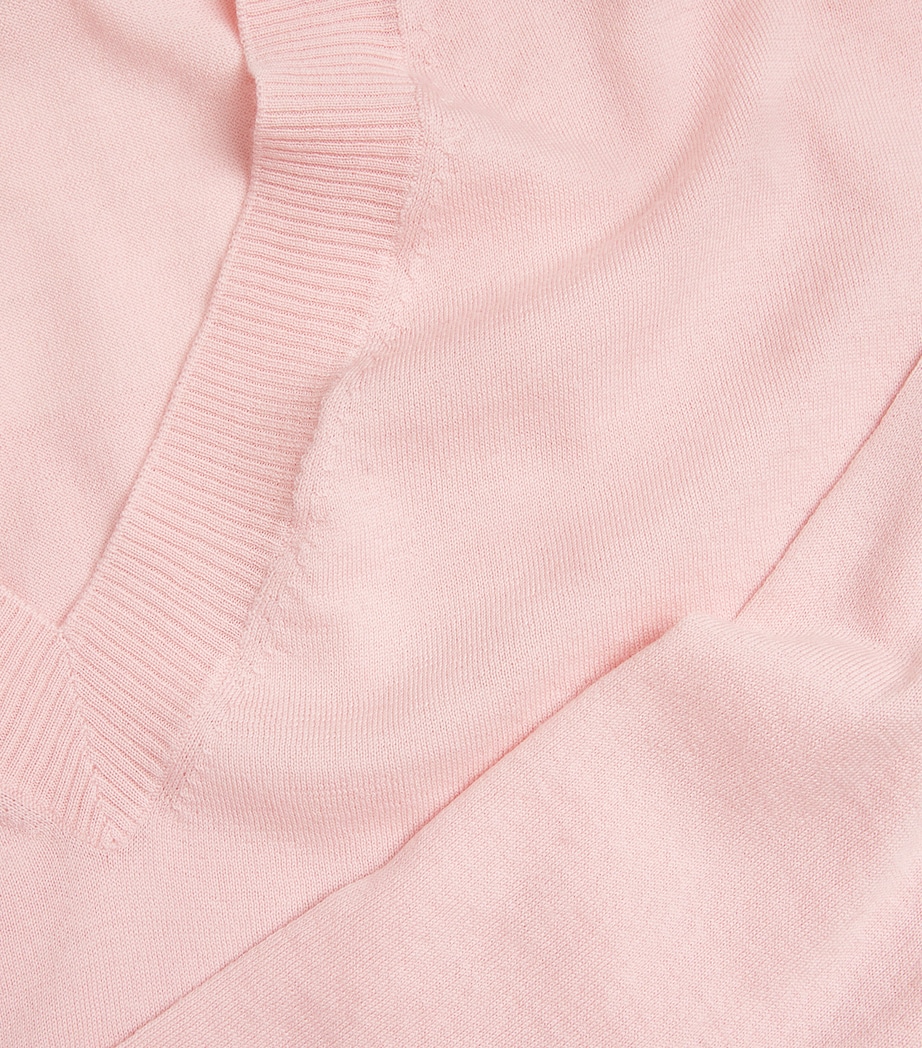 Wool-Cashmere V-Neck Sweater PINK Image 5