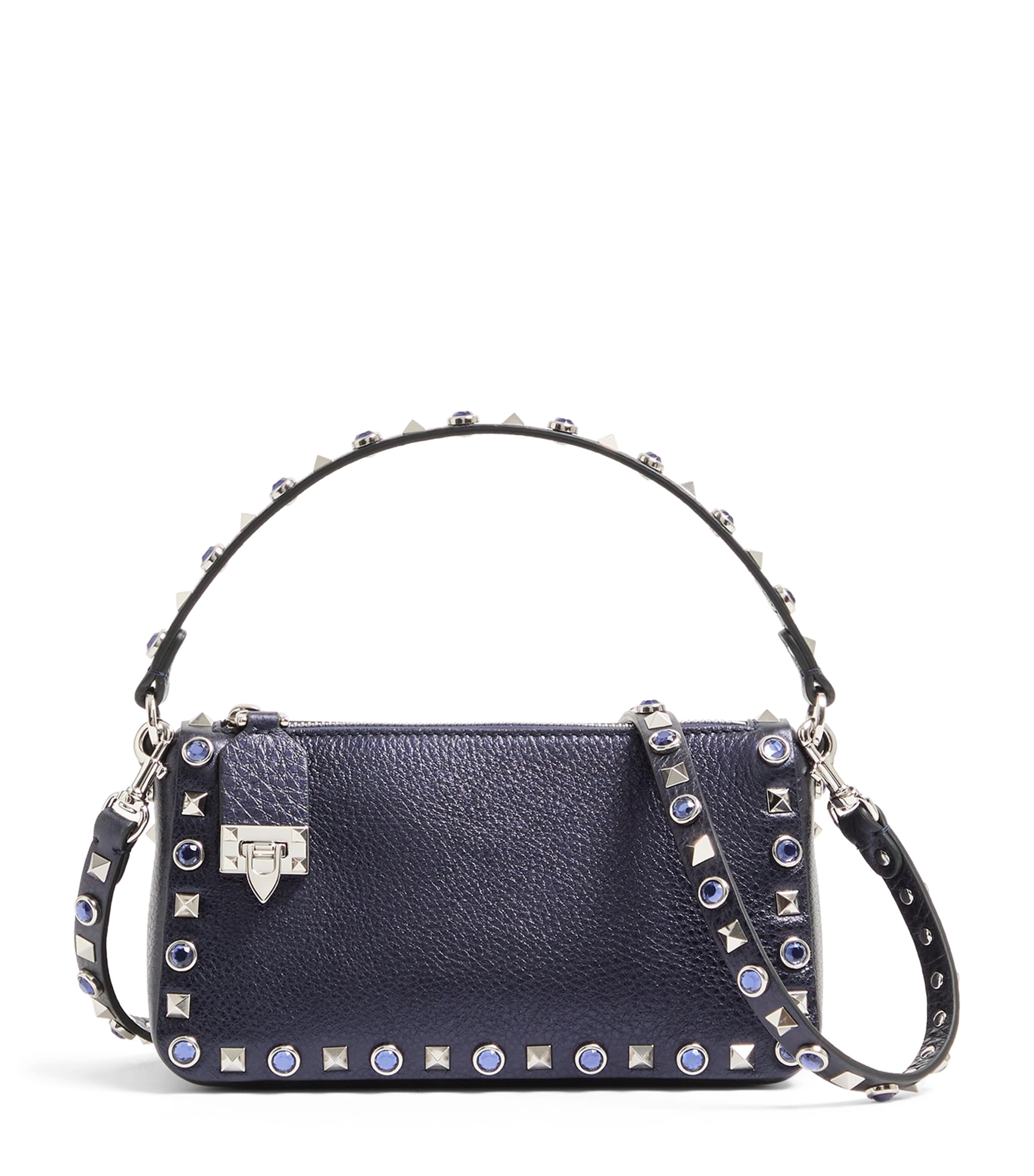Valentino Garavani Small Leather Rockstud Shoulder Bag Image 1