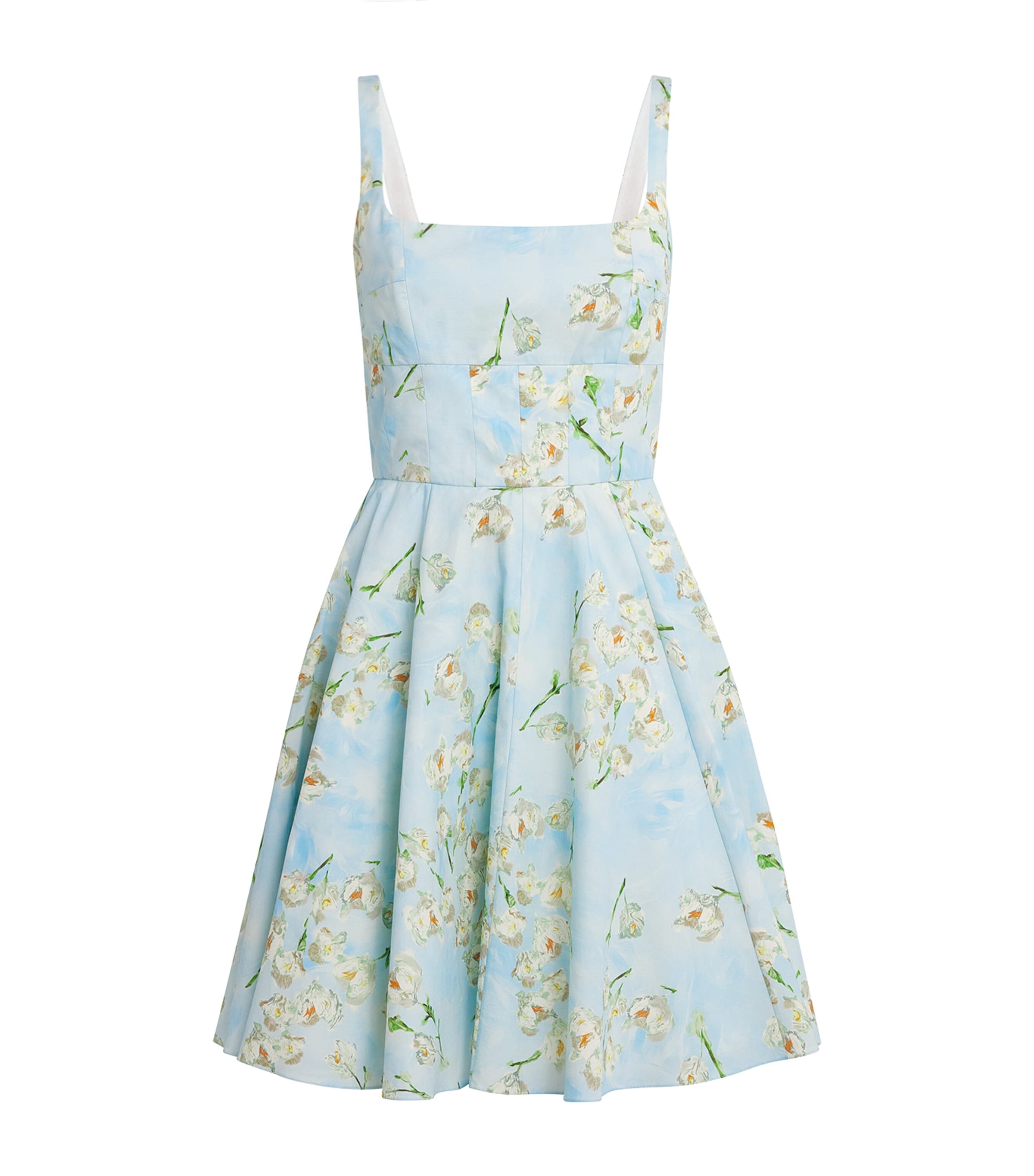 Emilia Wickstead Cotton Floral Mona Mini Dress