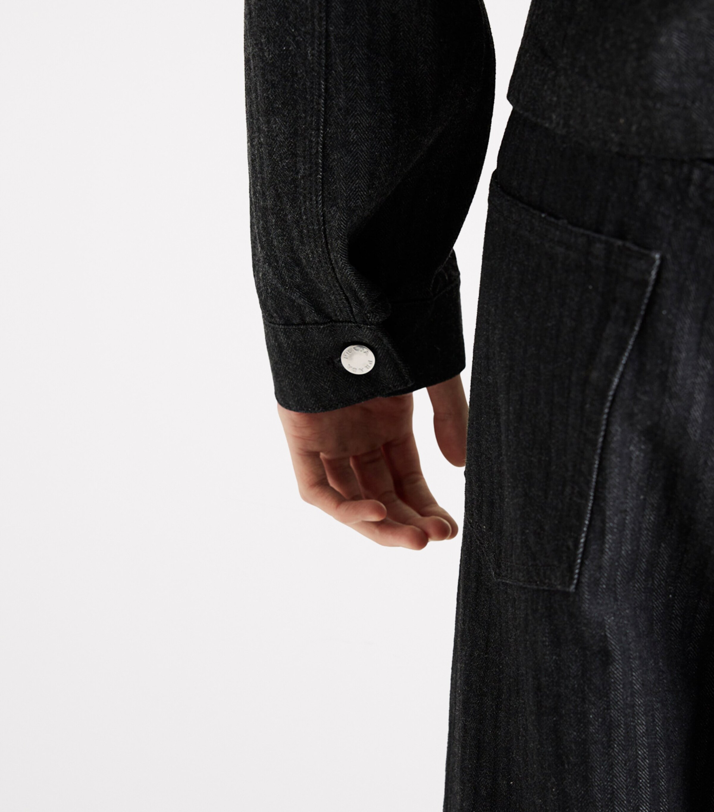 Chevron Denim Jacket F0557 Image 3