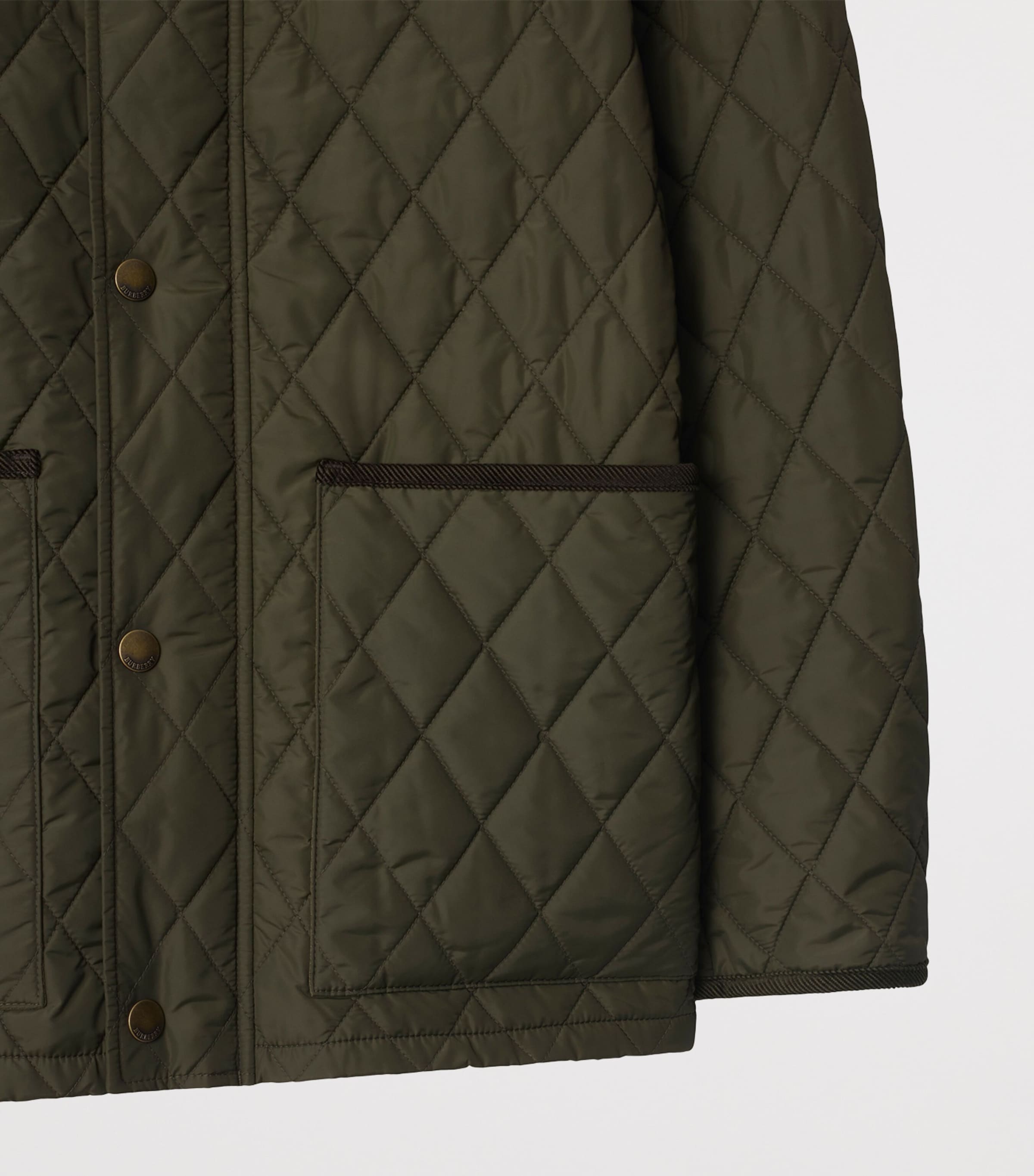 Burberry Mens Quilted Barn Jacket Shale Image 6