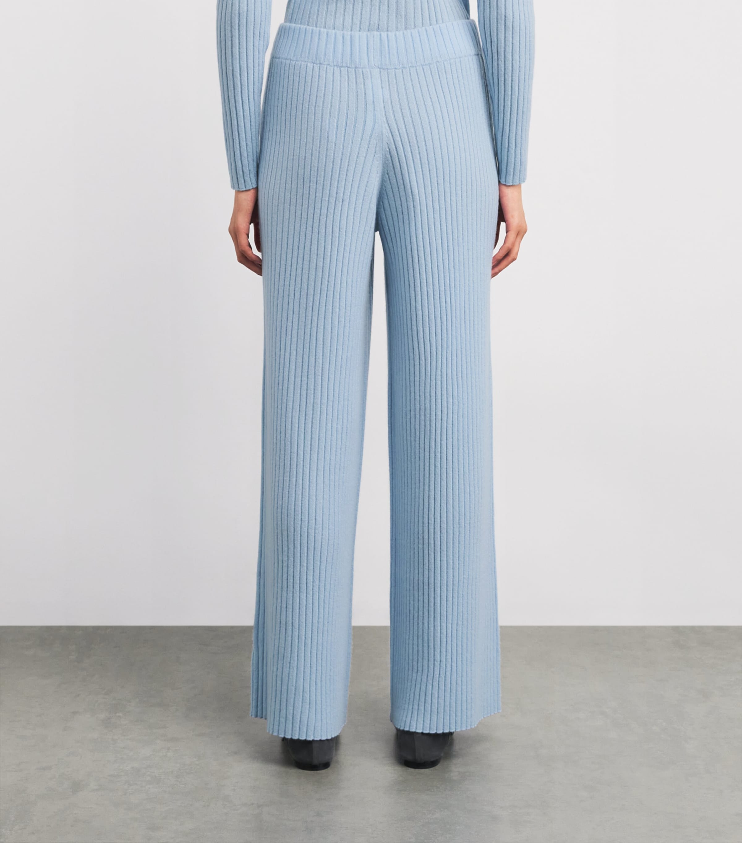 Cashmere Rib Trousers 11/11 BLUE Image 4