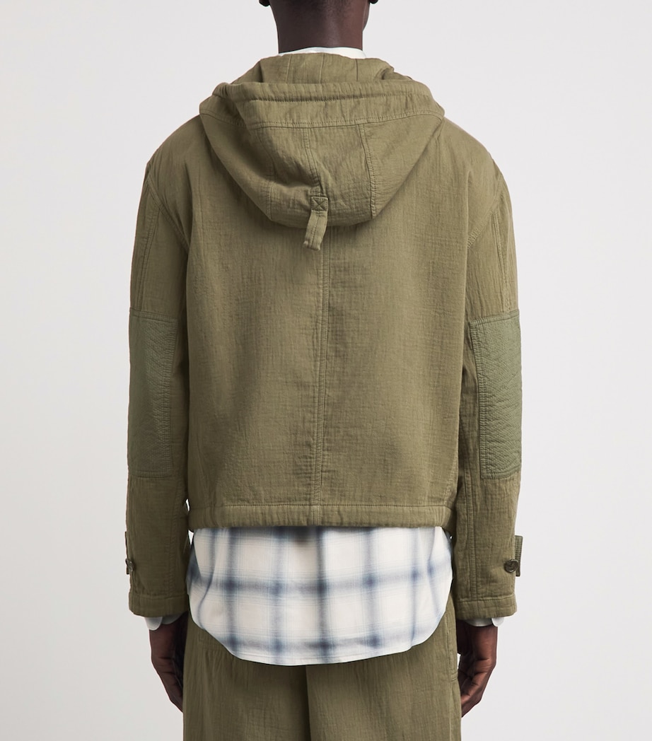 Simkhai Mens Cotton Oversized Iver Field Jacket Olive Image 5