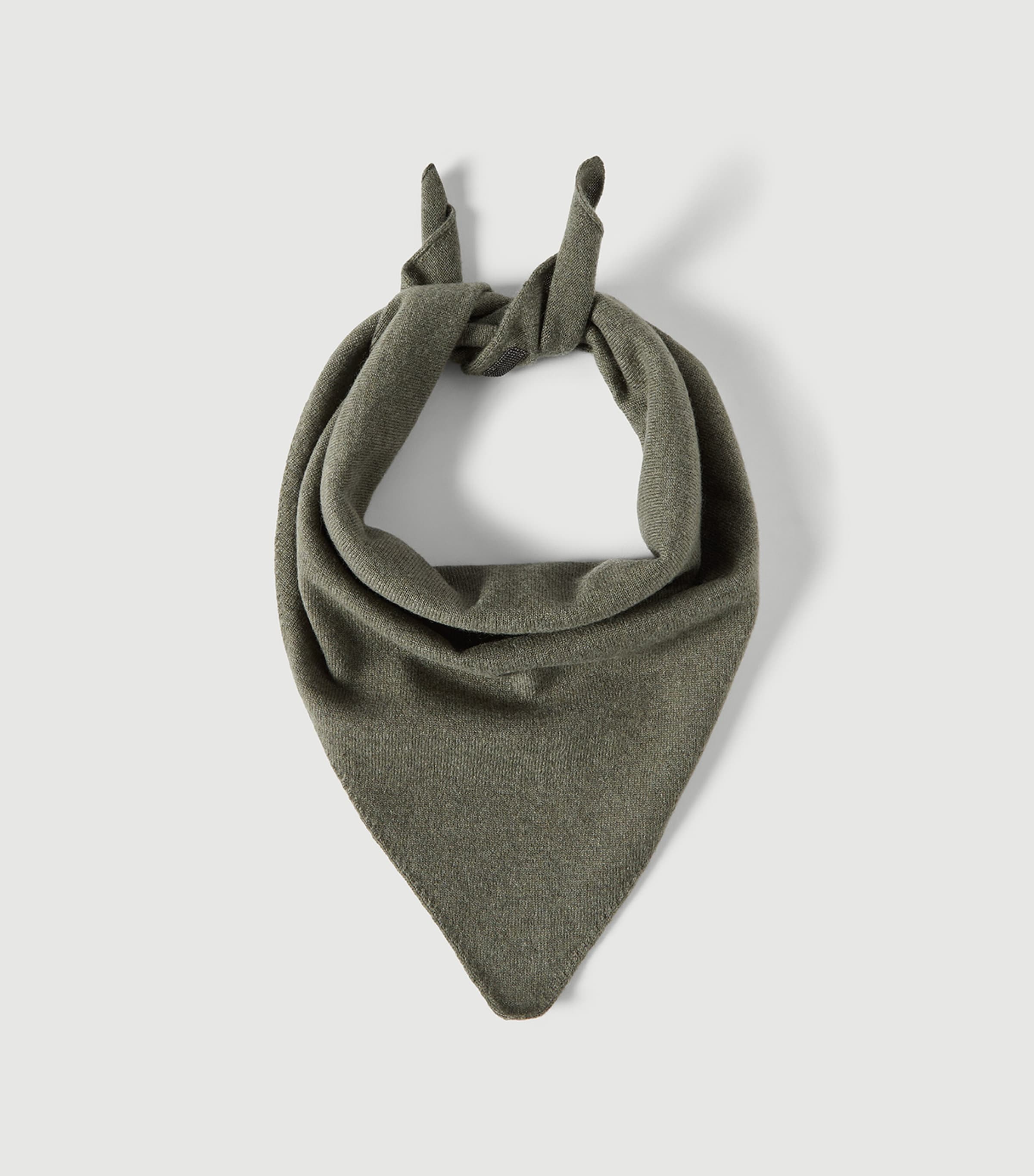 Brunello Cucinelli Womens Cashmere Scarf Dark Green Image 2
