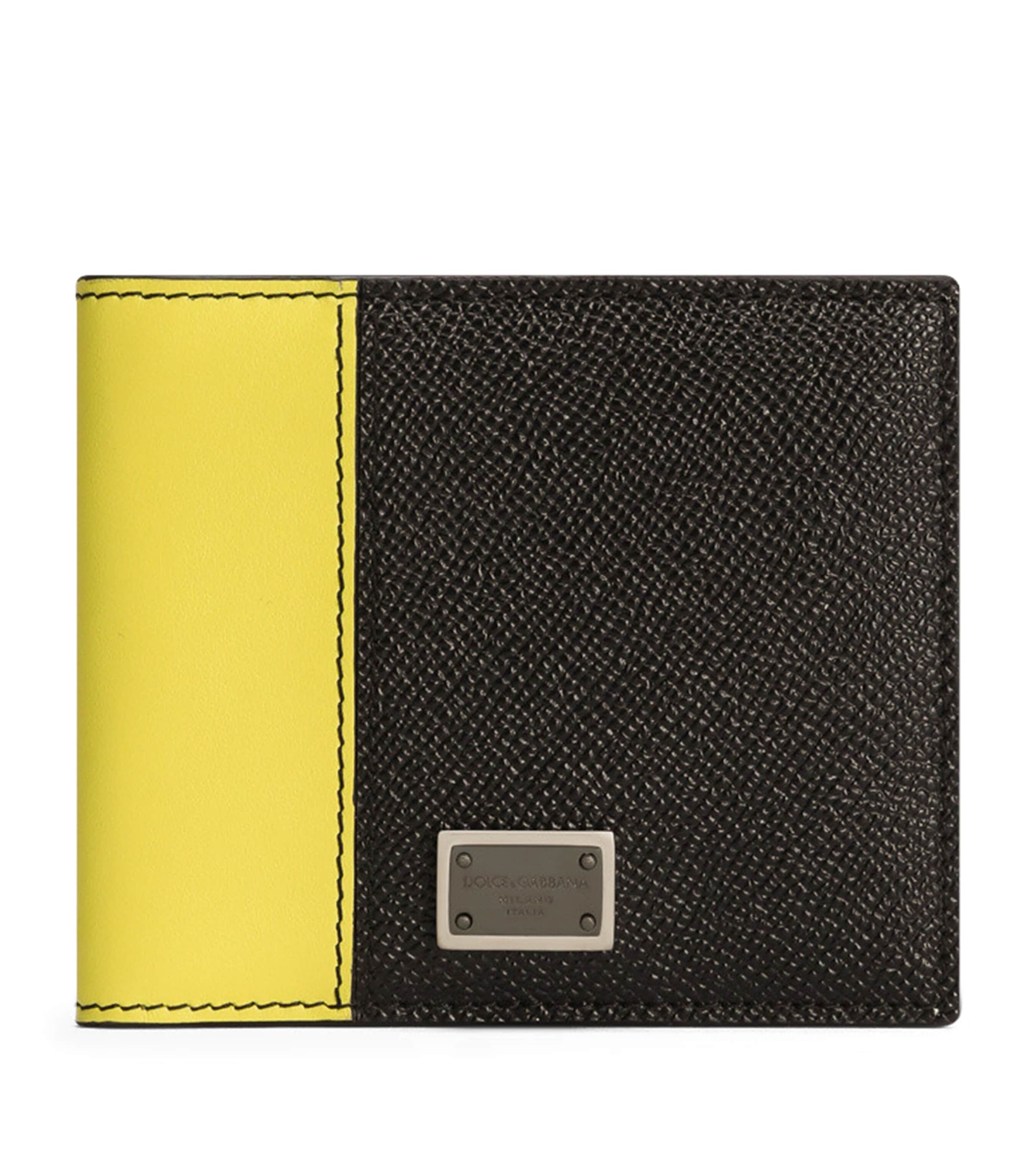 Dolce & Gabbana Leather Logo Plaque Bifold Wallet