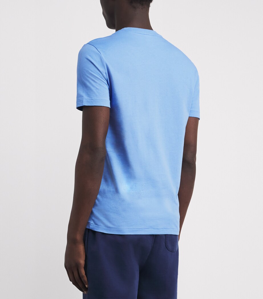 Polo Ralph Lauren Mens Cotton Custom-Fit Polo Pony T-Shirt Bristol Image 5