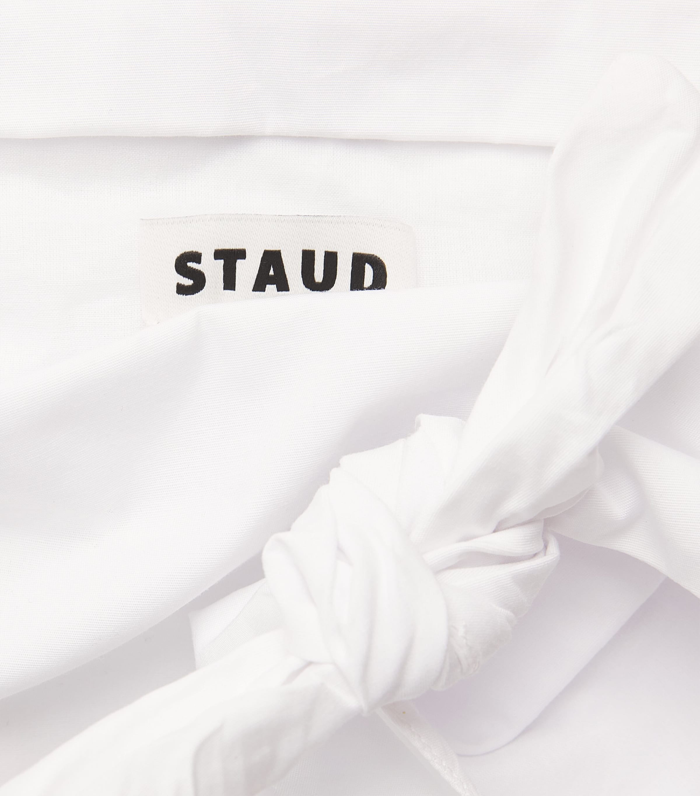 STAUD Womens Bellaria Asymmetric Top Wht White Image 6