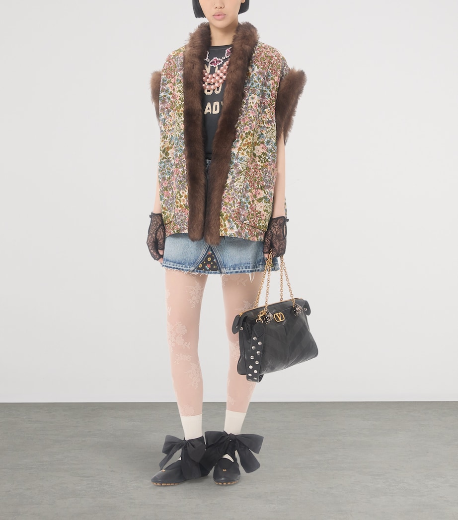 Denim Mini Skirt 558 Image 5