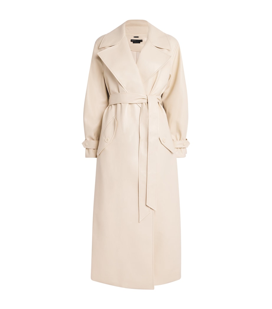Faux Leather Sullivan Trench Coat D270 CHINO Image 1