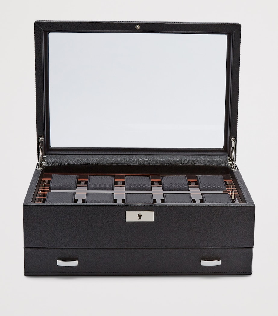Vegan Leather Roadster Watch Box BLACK Image 3
