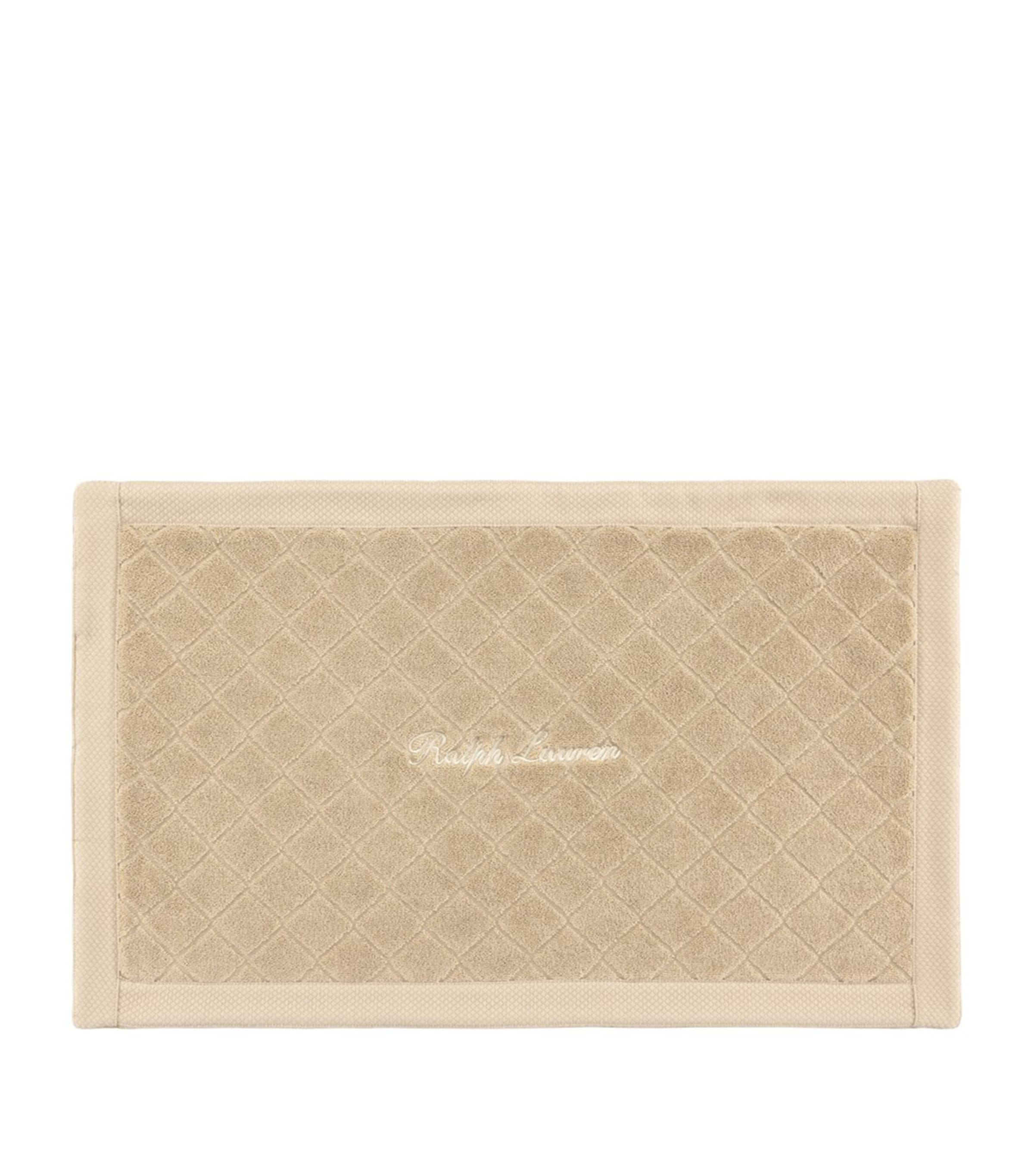 Ralph Lauren Home Avenue Bath Mat (50cm x 80cm) Beige Image 1