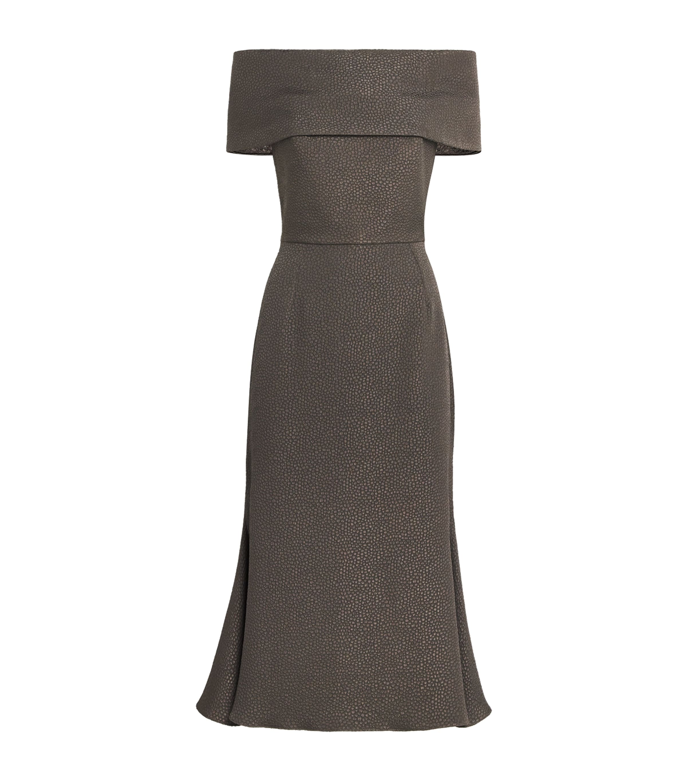 Jacquard Playtime Midi Dress SLATE GREY Image 1