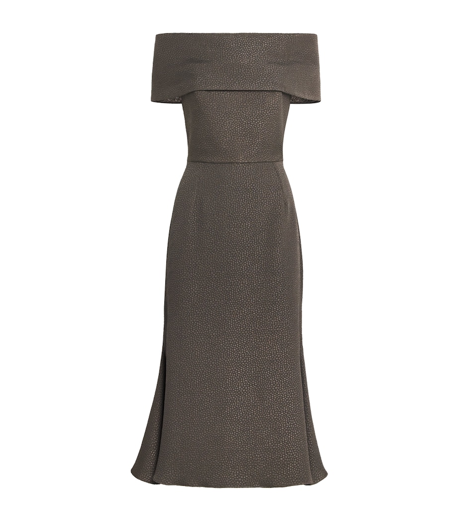 Jacquard Playtime Midi Dress SLATE GREY Image 1
