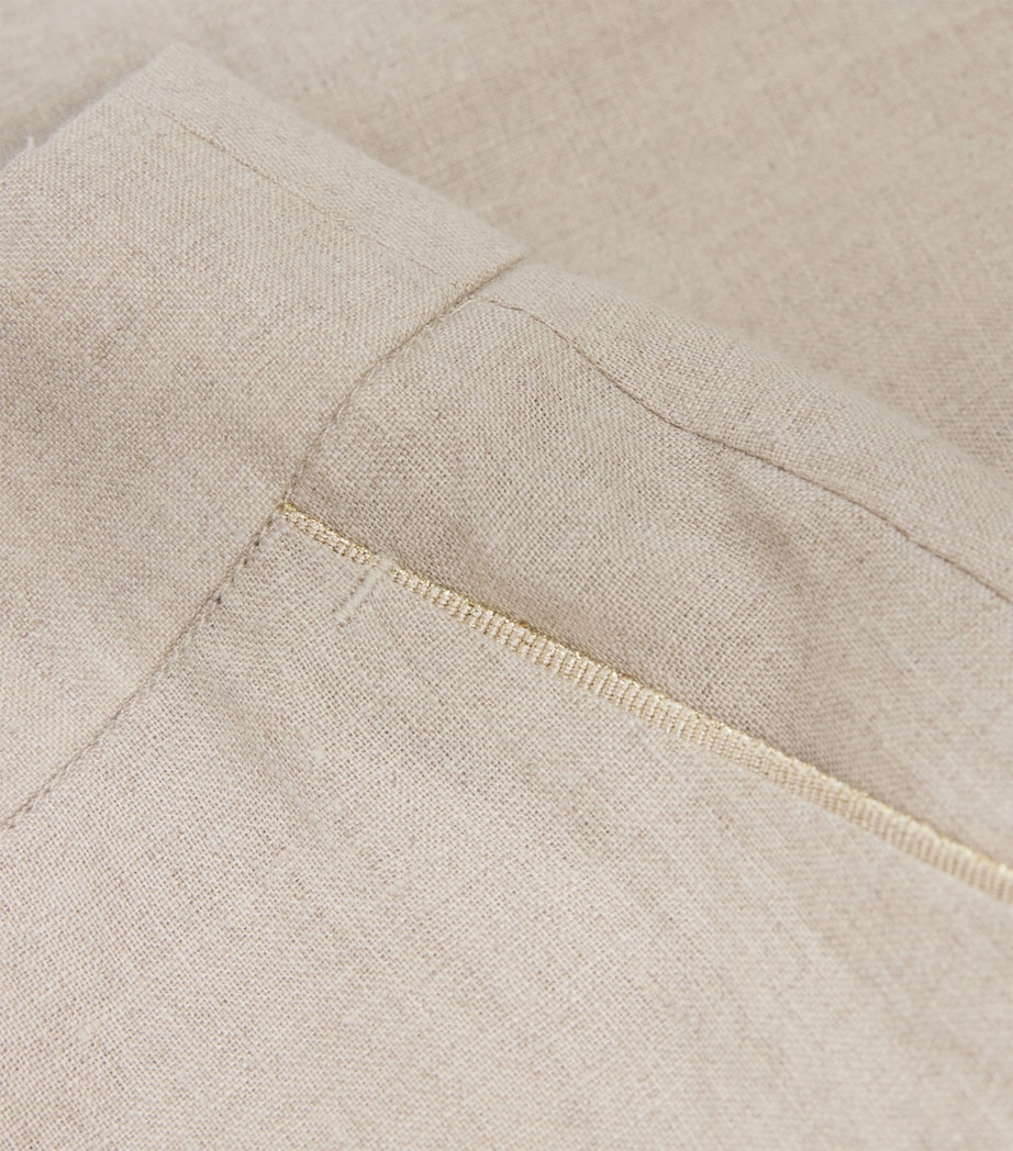 x Harrods Linen Bermuda Shorts SABBIA Image 5