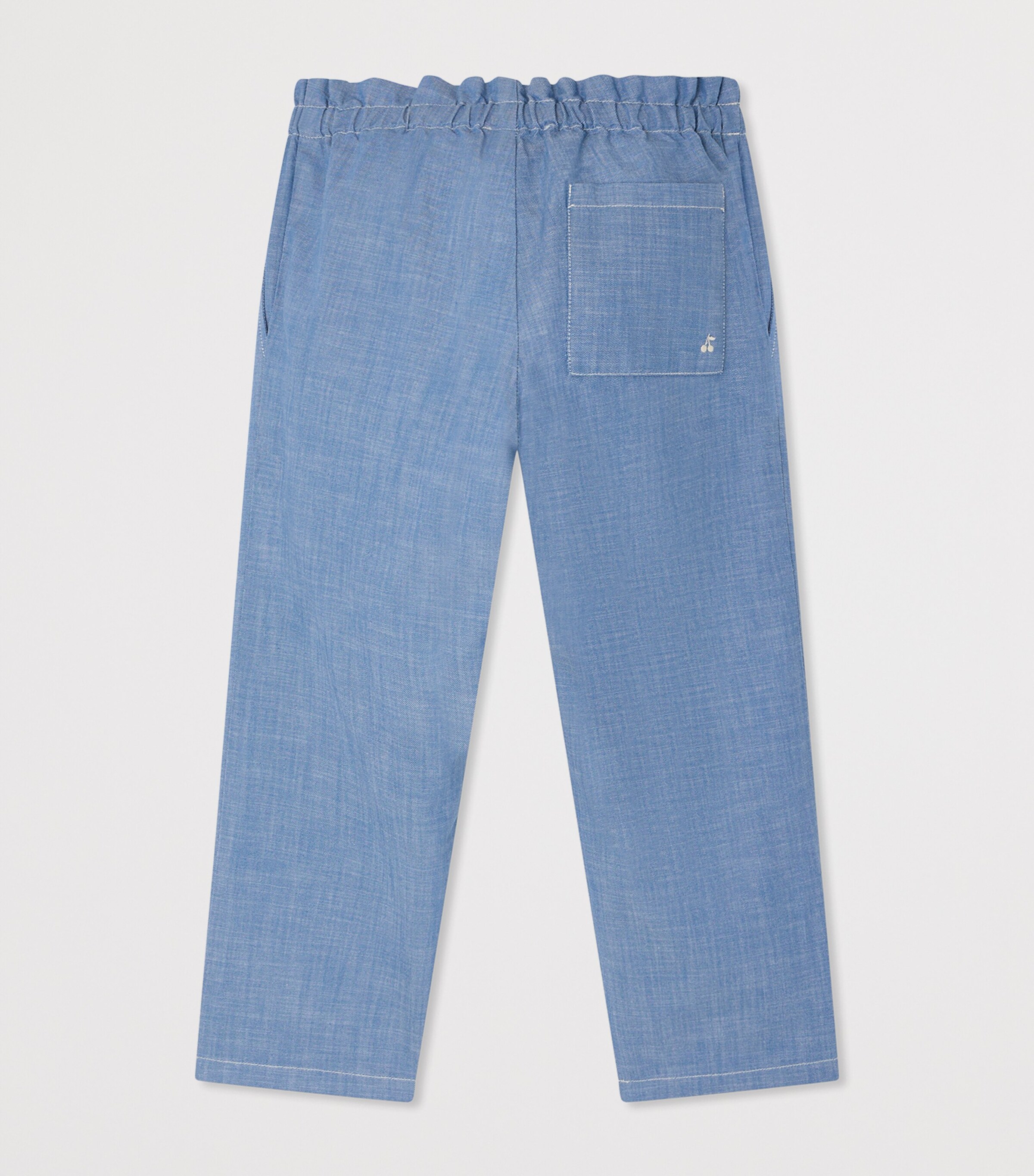 Bonpoint Cotton Chambray July Trousers (10-14 Years) Bleu Image 2
