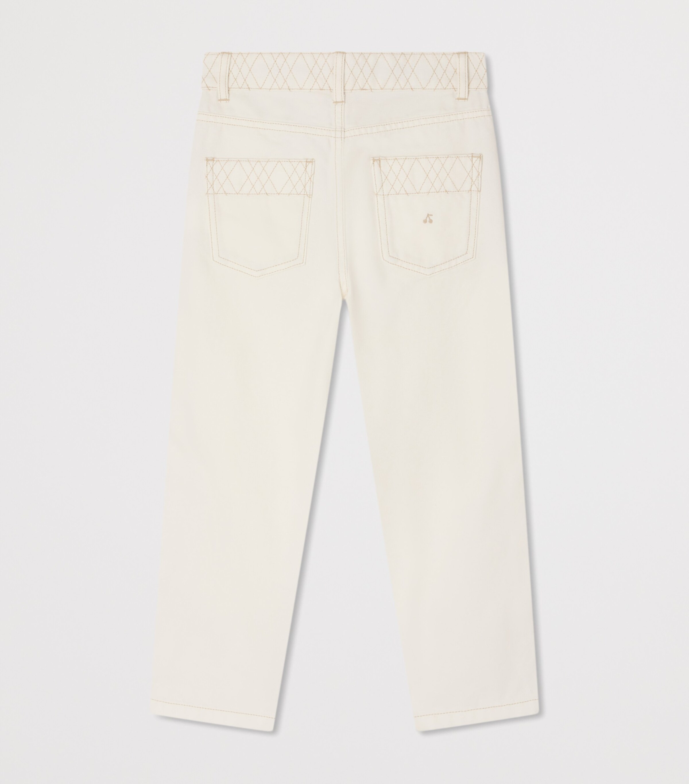 Bonpoint Canvas Trousers (10-14 Years) Ecru Image 2