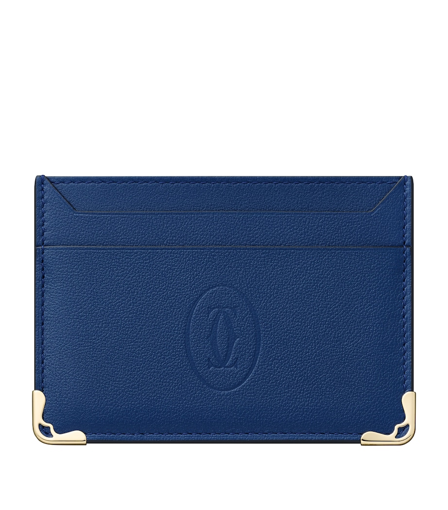 Leather Must de Cartier Card Holder DEEP BLUE Image 1