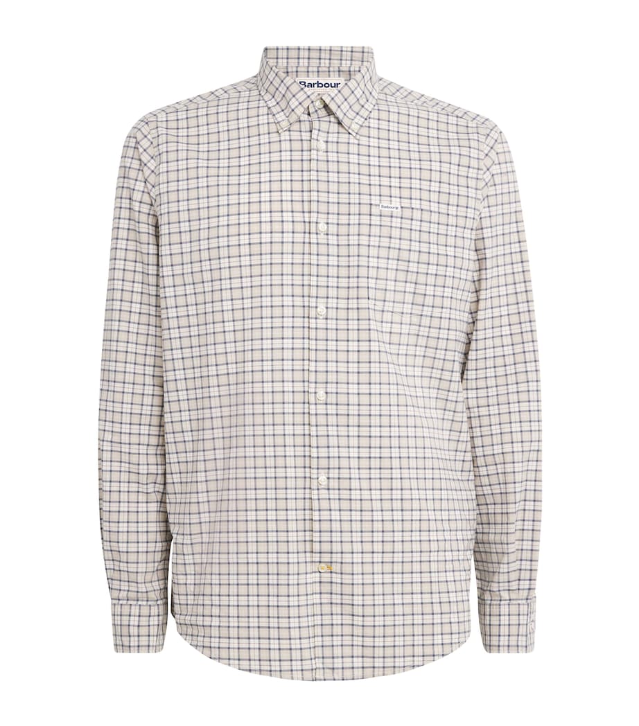 Stretch-Cotton Lomond Tailored Shirt OBAN MIST TARTANTN41 Image 1