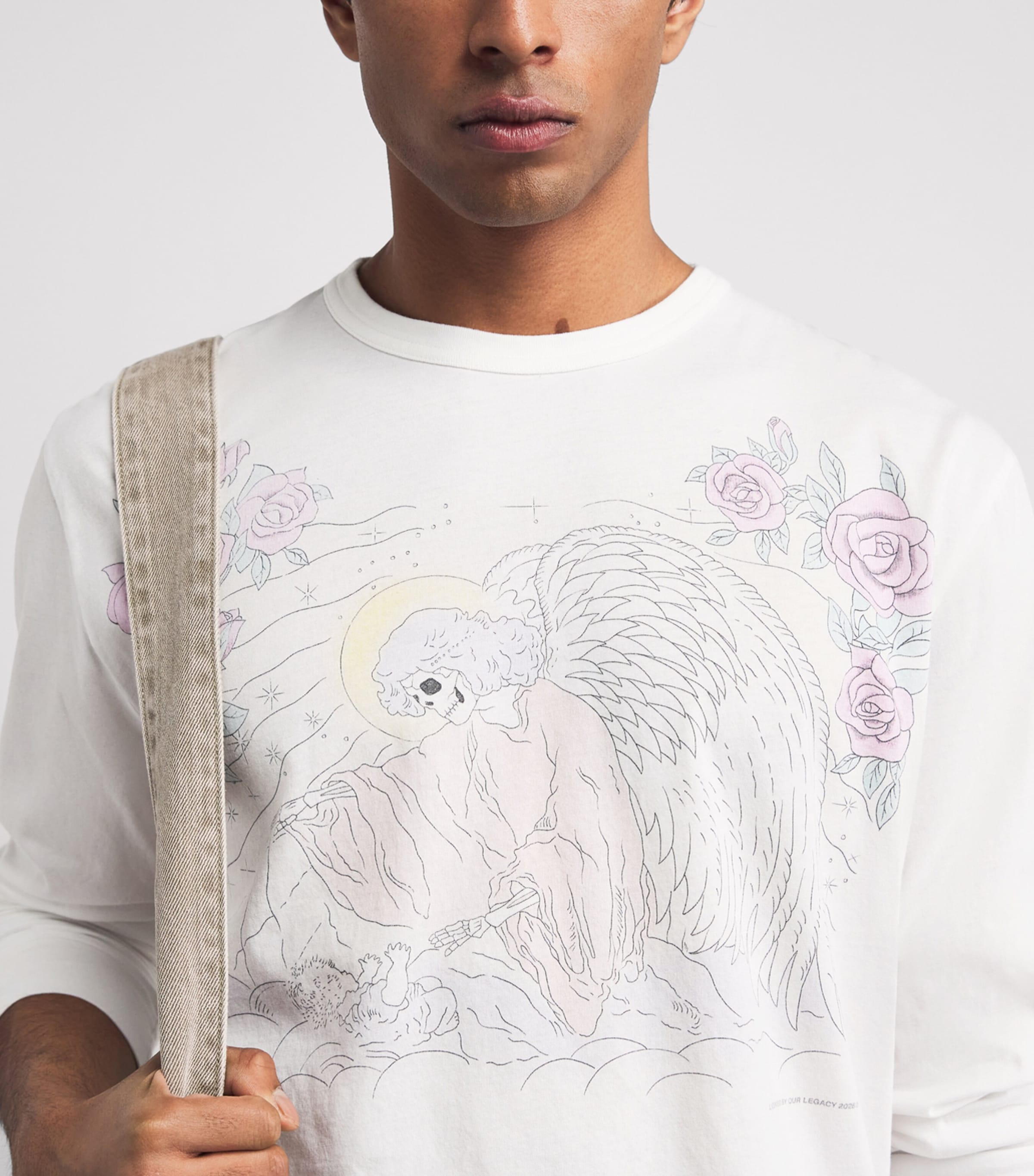 Our Legacy Mens Cotton Printed Cruise T-Shirt Farewell Print Image 3