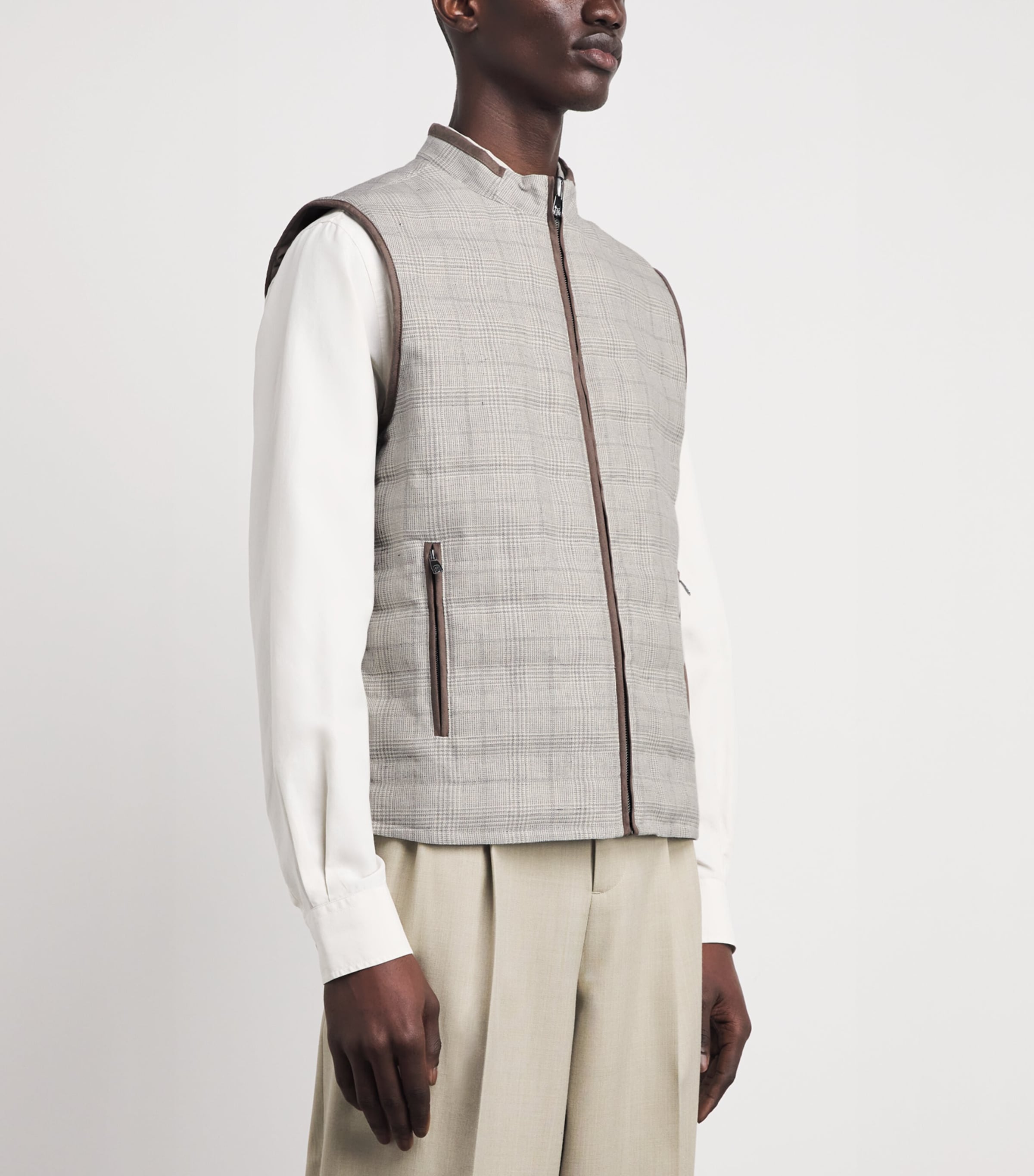 Reversible Padded Gilet 025 GREY DYED STEEL Image 4