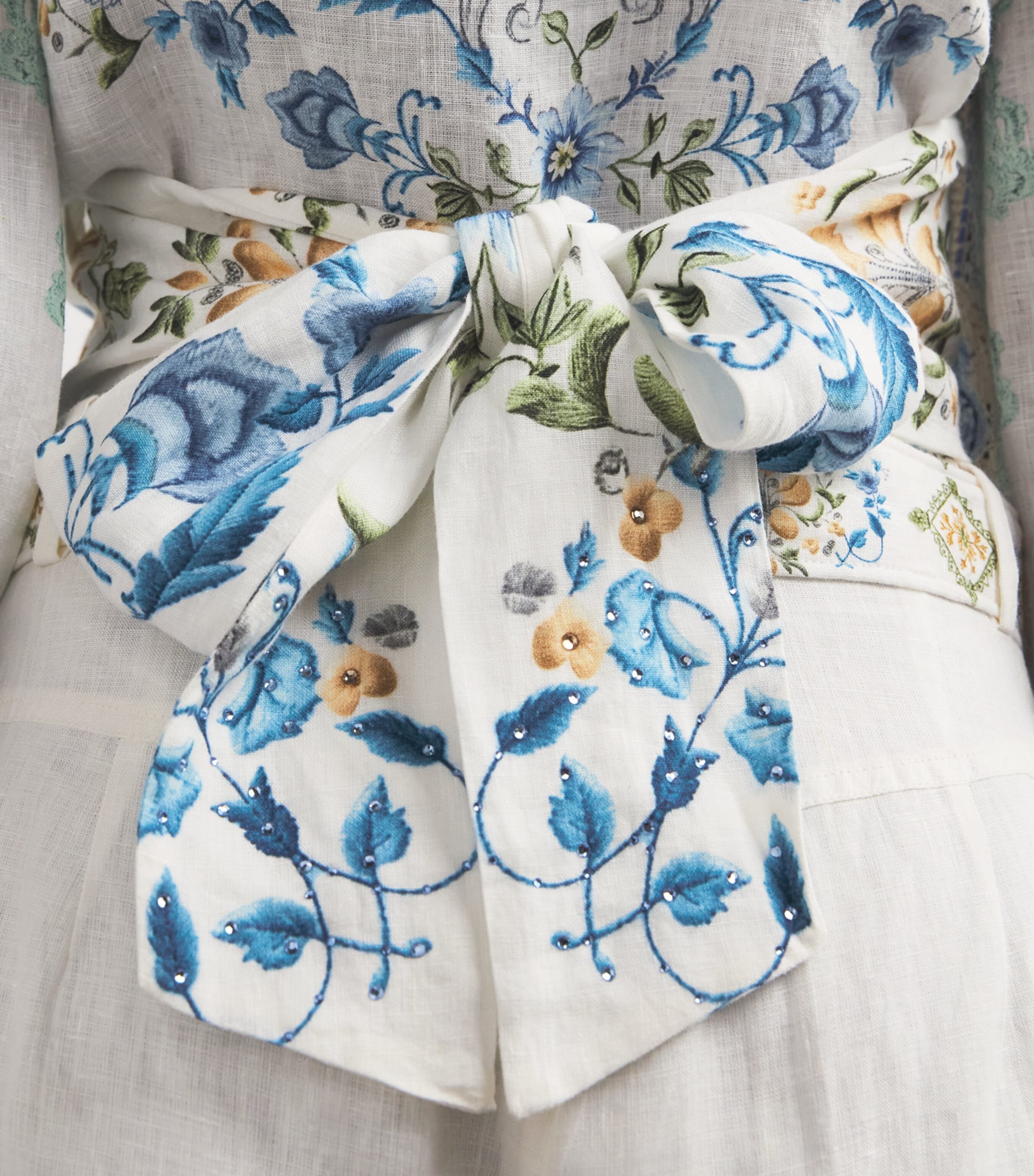 Linen Homespun Wrap Shirt MY HOMESPUN HRT HMHR Image 6