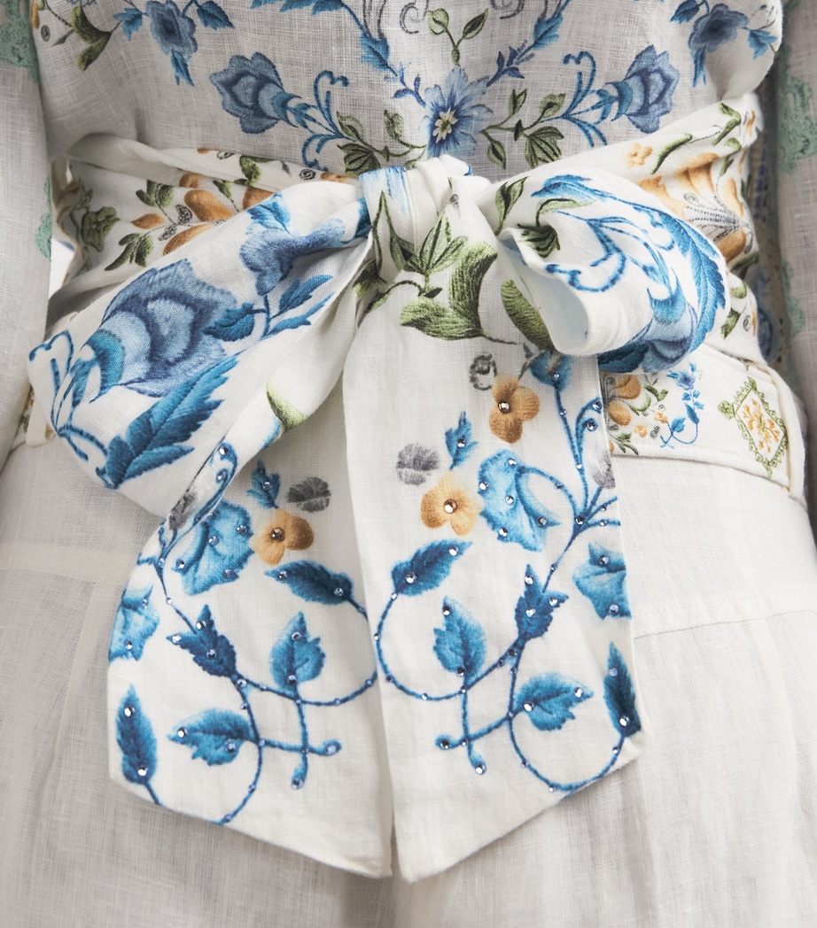 Linen Homespun Wrap Shirt MY HOMESPUN HRT HMHR Image 6