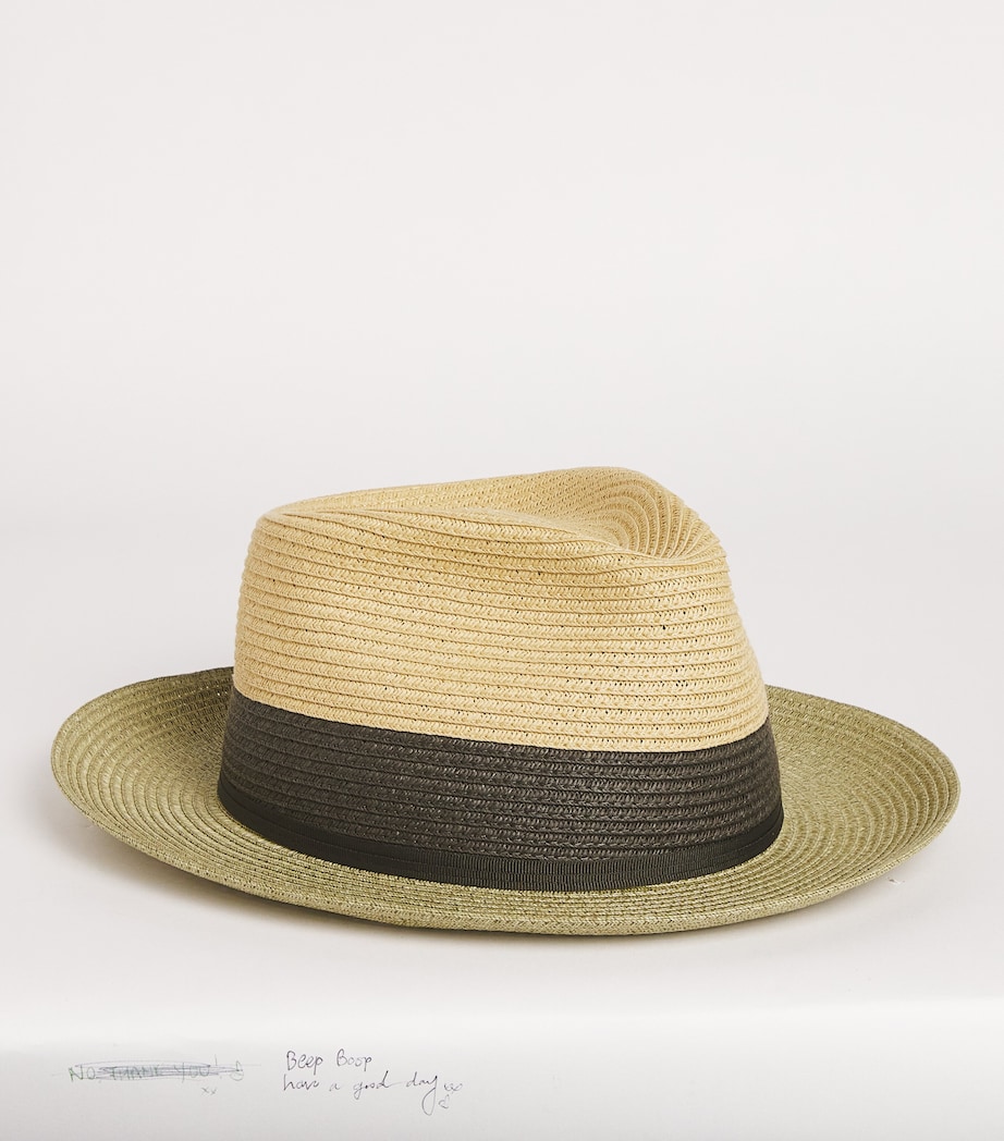 Toyo Fedora Hat 57 - KHAKI - OLIVE Image 2