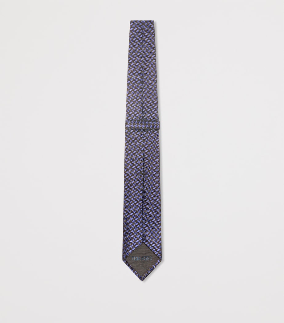 Silk Pied de Poule Tie HB785 Image 2