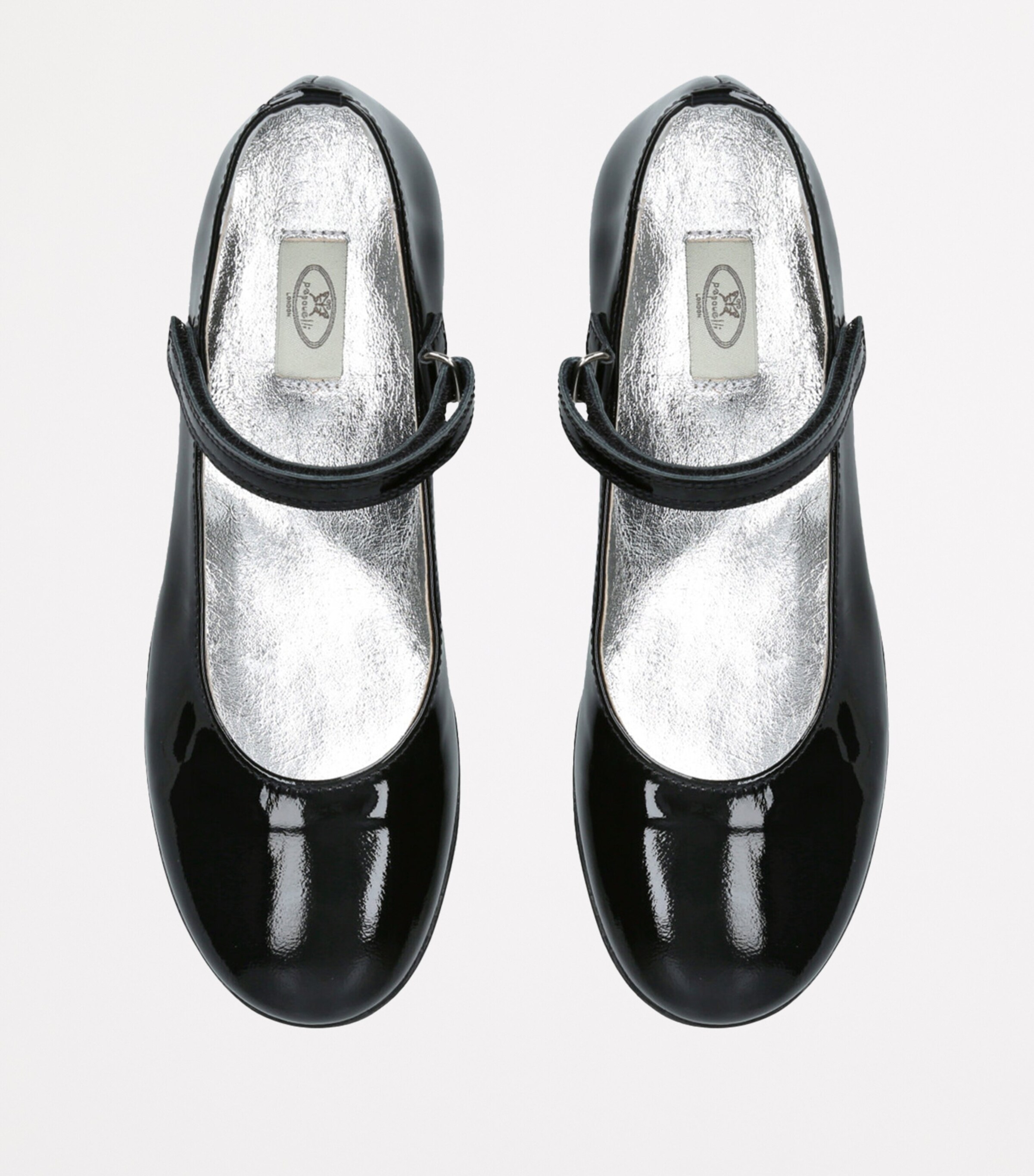 papouelli Patent Leather Evie Flats Black Image 4