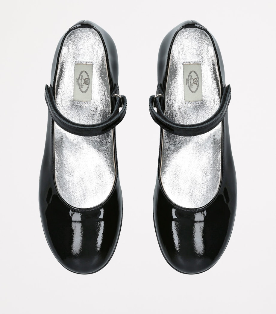 papouelli Patent Leather Evie Flats Black Image 4