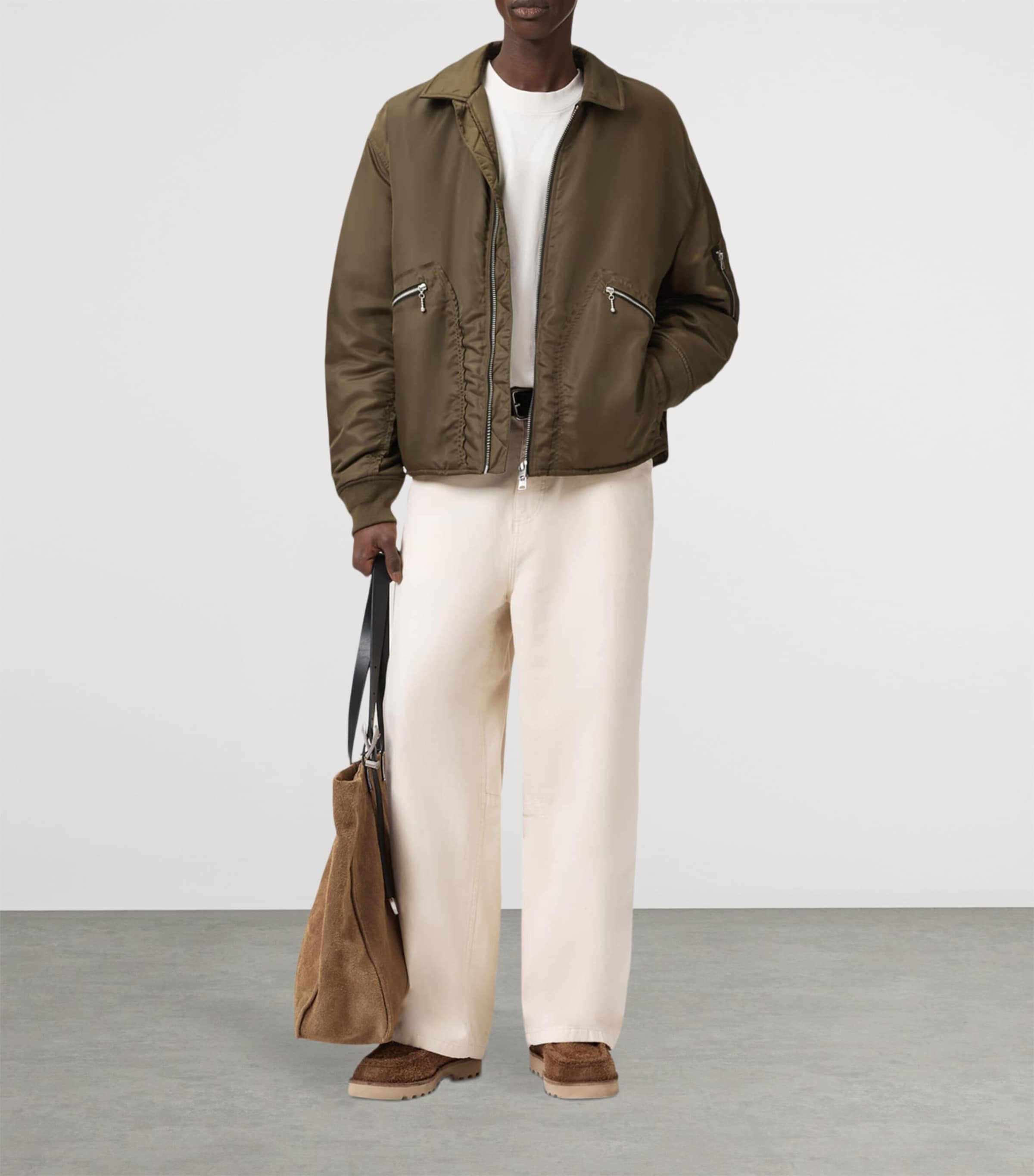 Fallon Bomber Jacket KHAKI BROWN Image 7