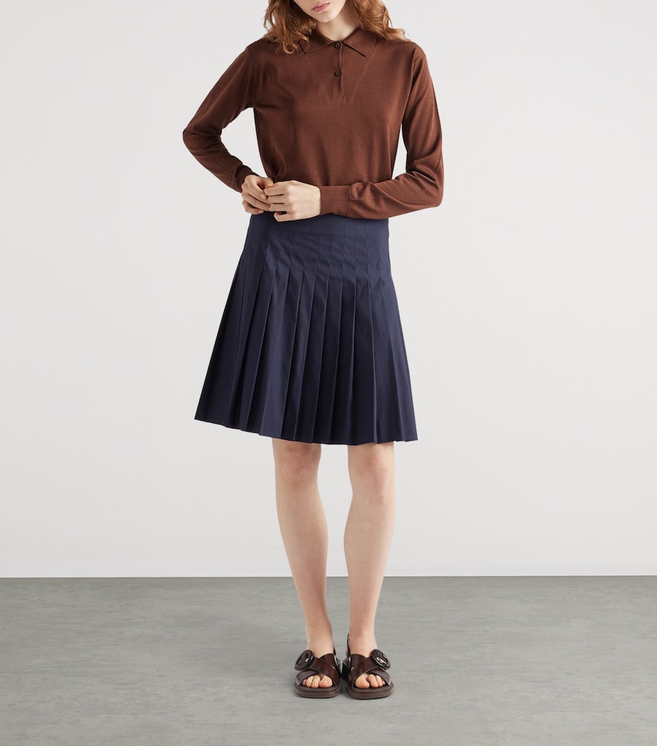 Cotton Polo Sweatshirt F0324 Image 2