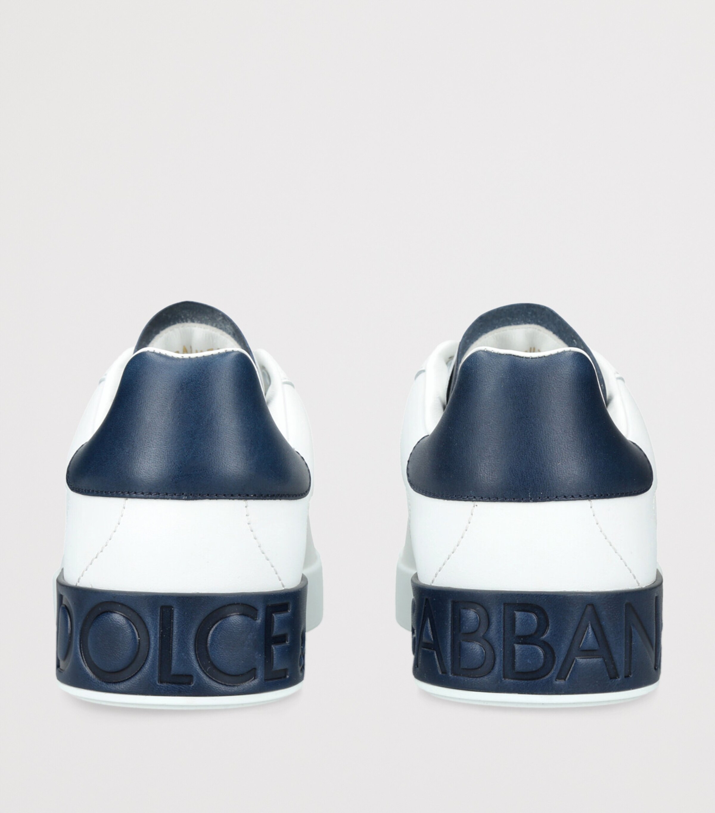 Dolce&Gabbana Leather Portofino Sneakers White/navy Image 2